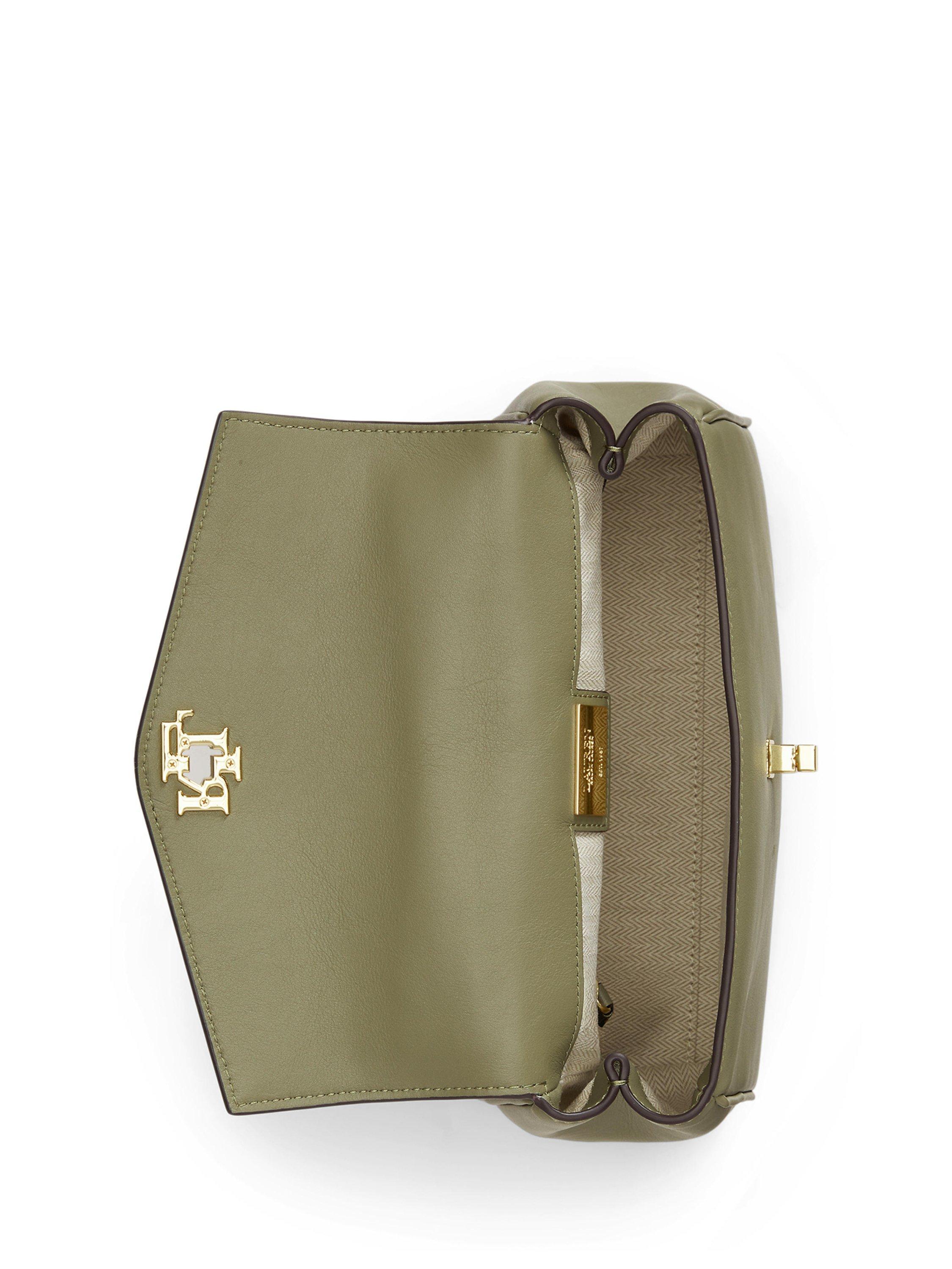 Lauren Ralph Lauren Farrah nappa leather satchel, imported from the UK