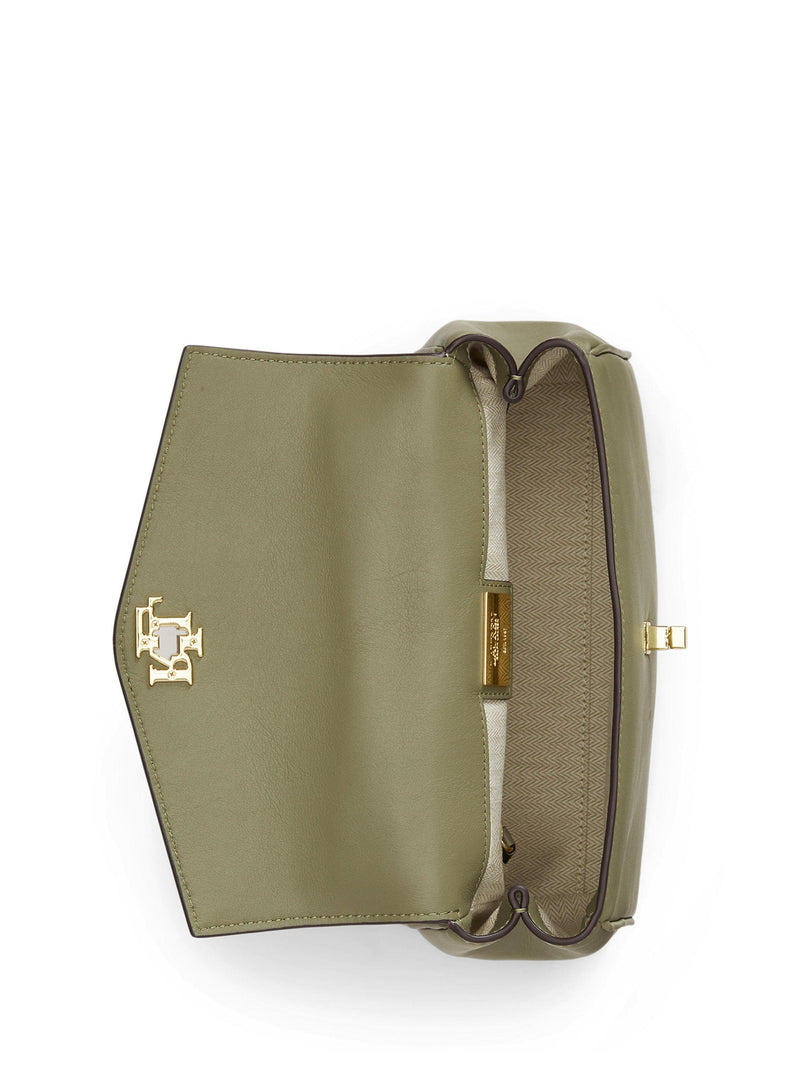 Lauren Ralph Lauren Farrah nappa leather satchel, imported from the UK