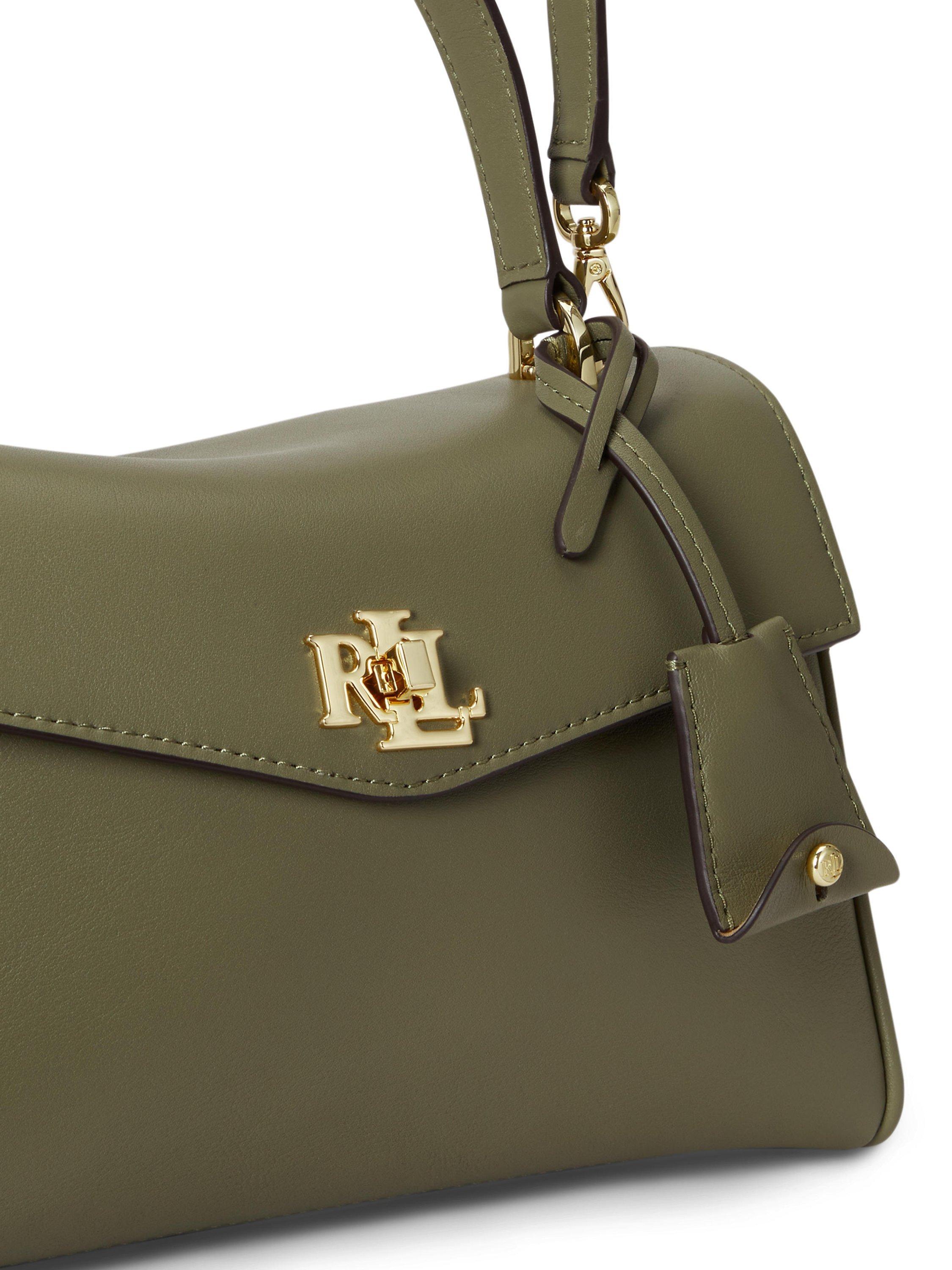 Lauren Ralph Lauren Farrah nappa leather satchel, imported from the UK