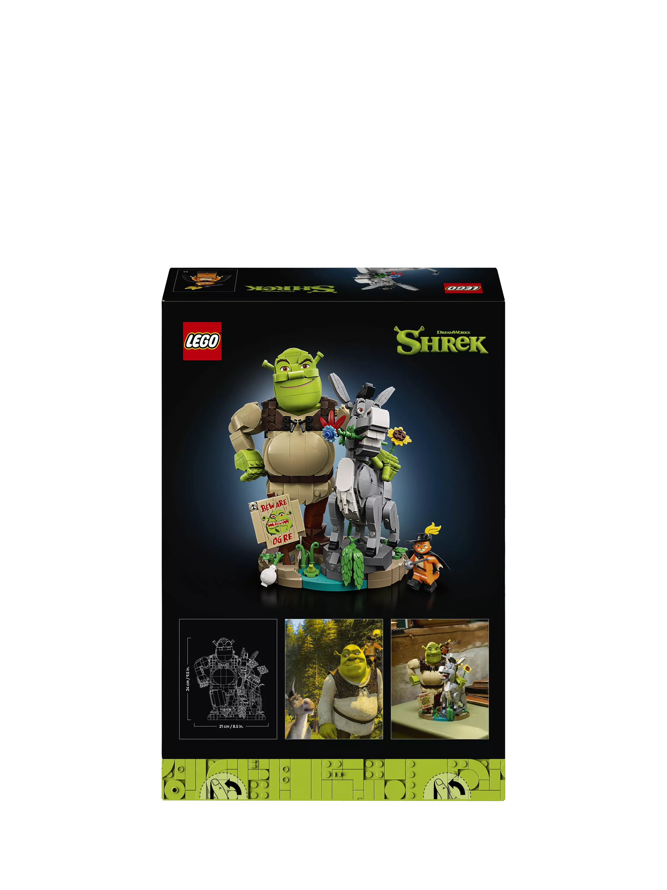 LEGO Shrek Donkey and Puss in Boots construction set - British product