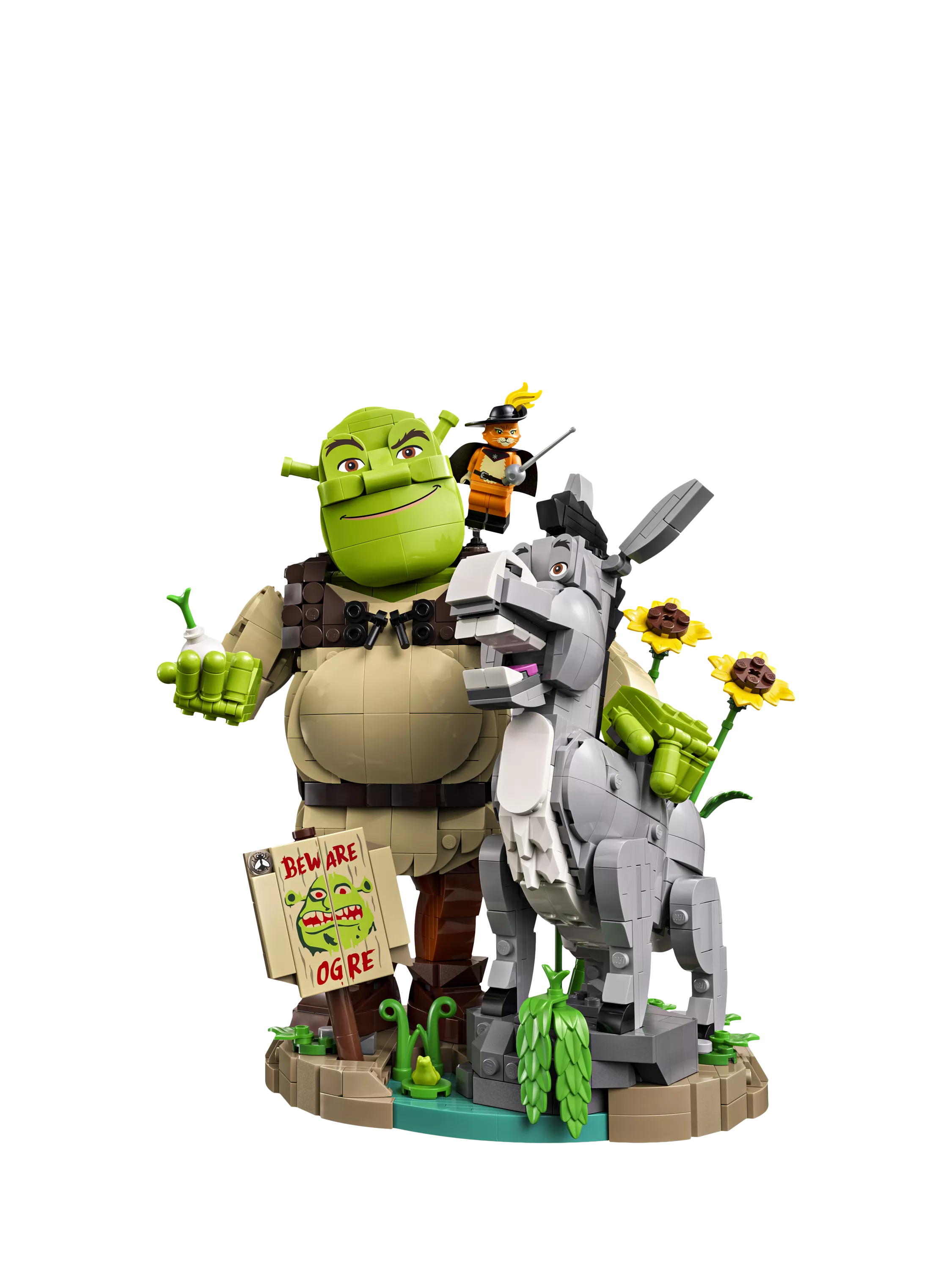 LEGO Shrek Donkey and Puss in Boots construction set - British product