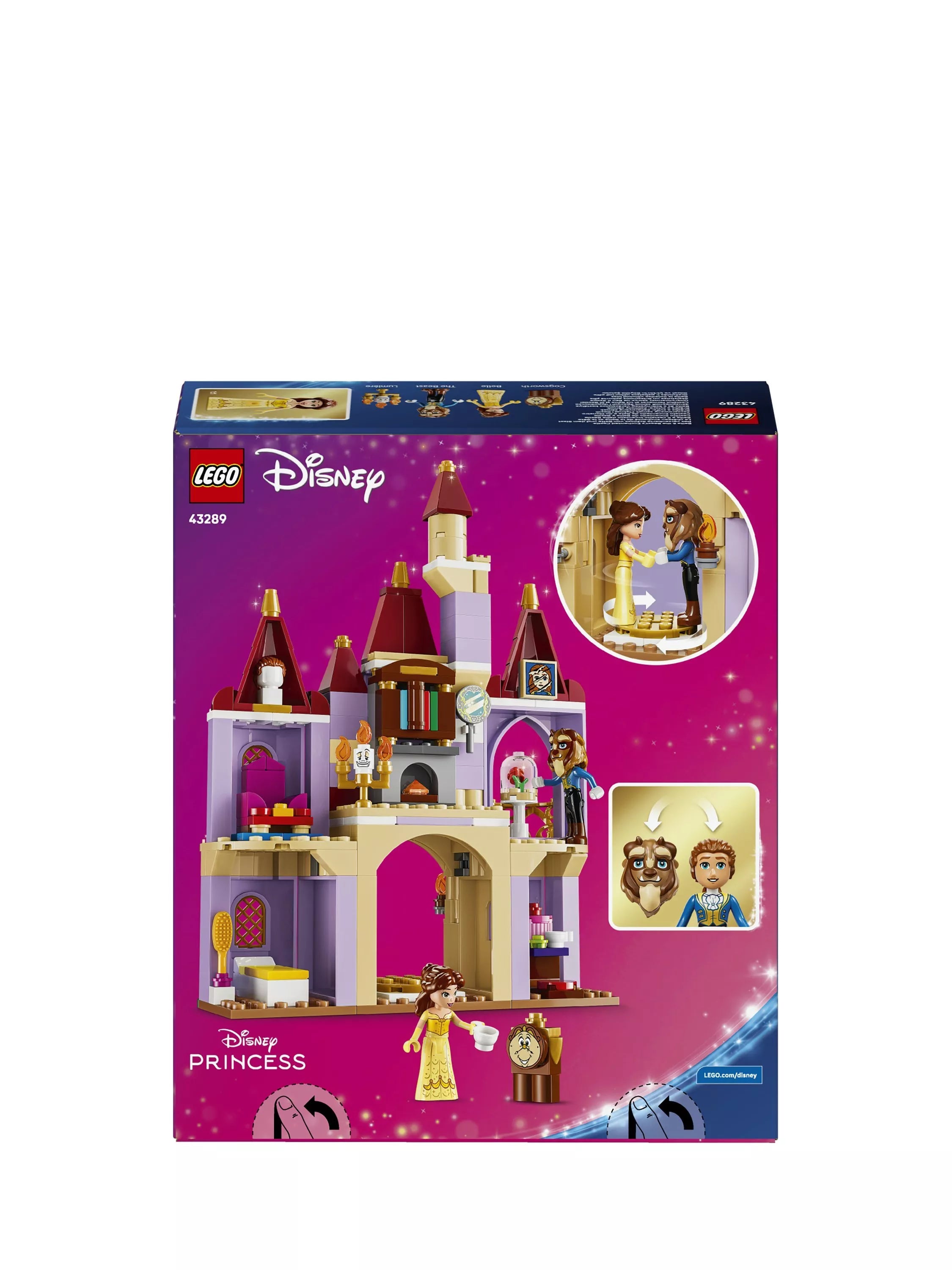 LEGO Disney Belle & Beast enchanted castle building set 254 pieces - British product