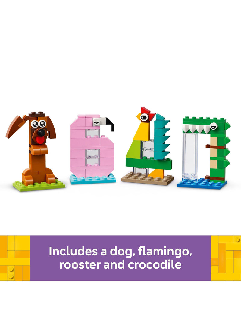 LEGO Animal Birthday Numbers building set 281 pieces, UK version