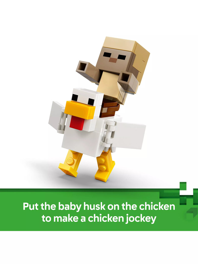 LEGO Minecraft Chicken Jockey Desert Attack 428-piece set - British product