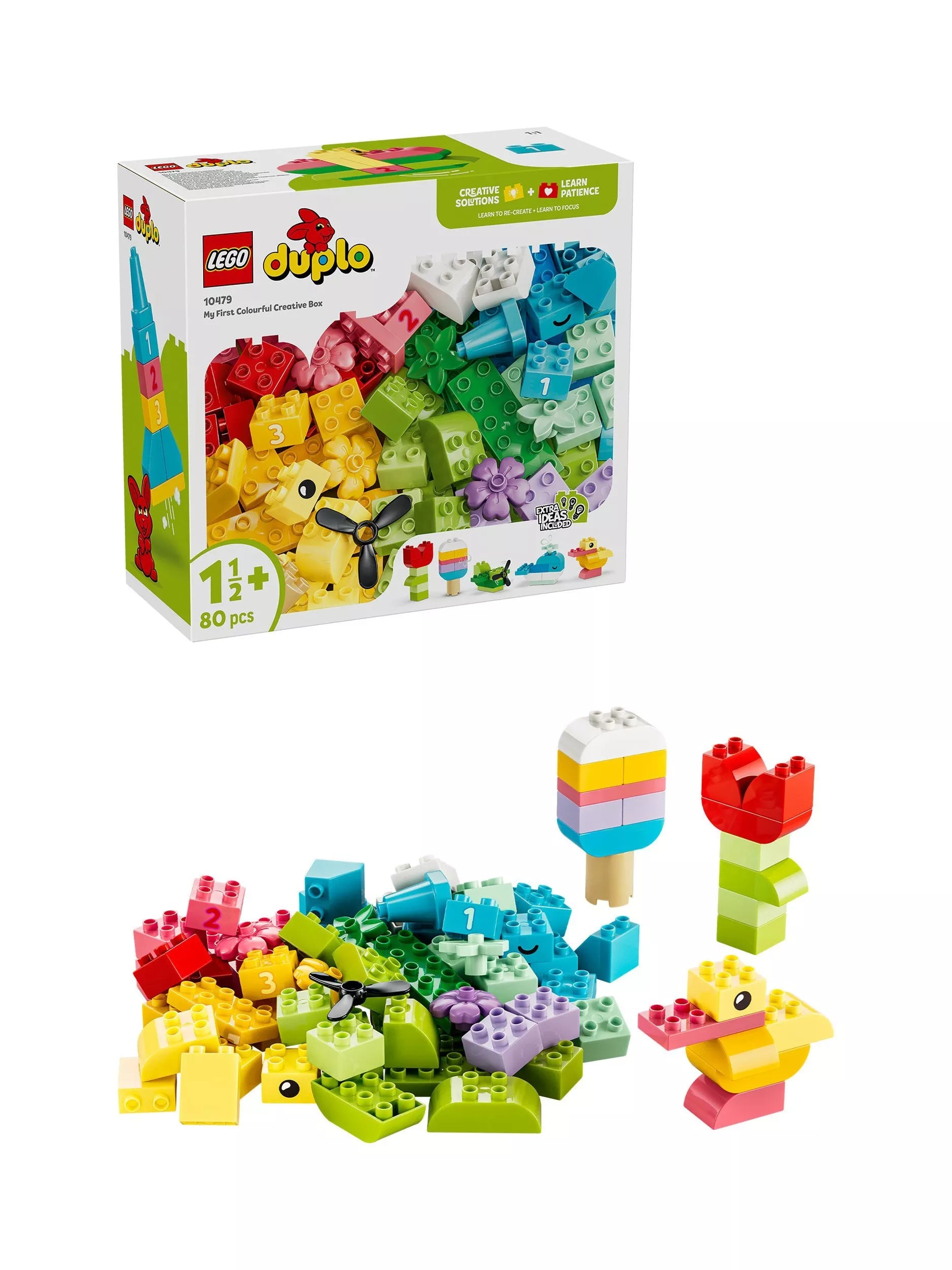 LEGO DUPLO Classic Colourful Creative Box 80 piece building toy (British brand)