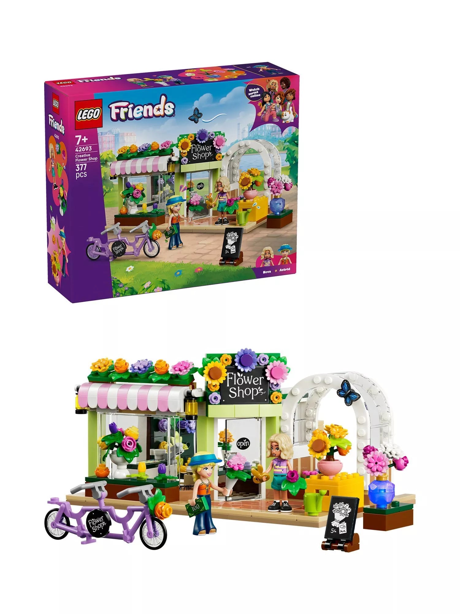 LEGO Friends Creative Flower Shop building toy 377 pieces, UK version