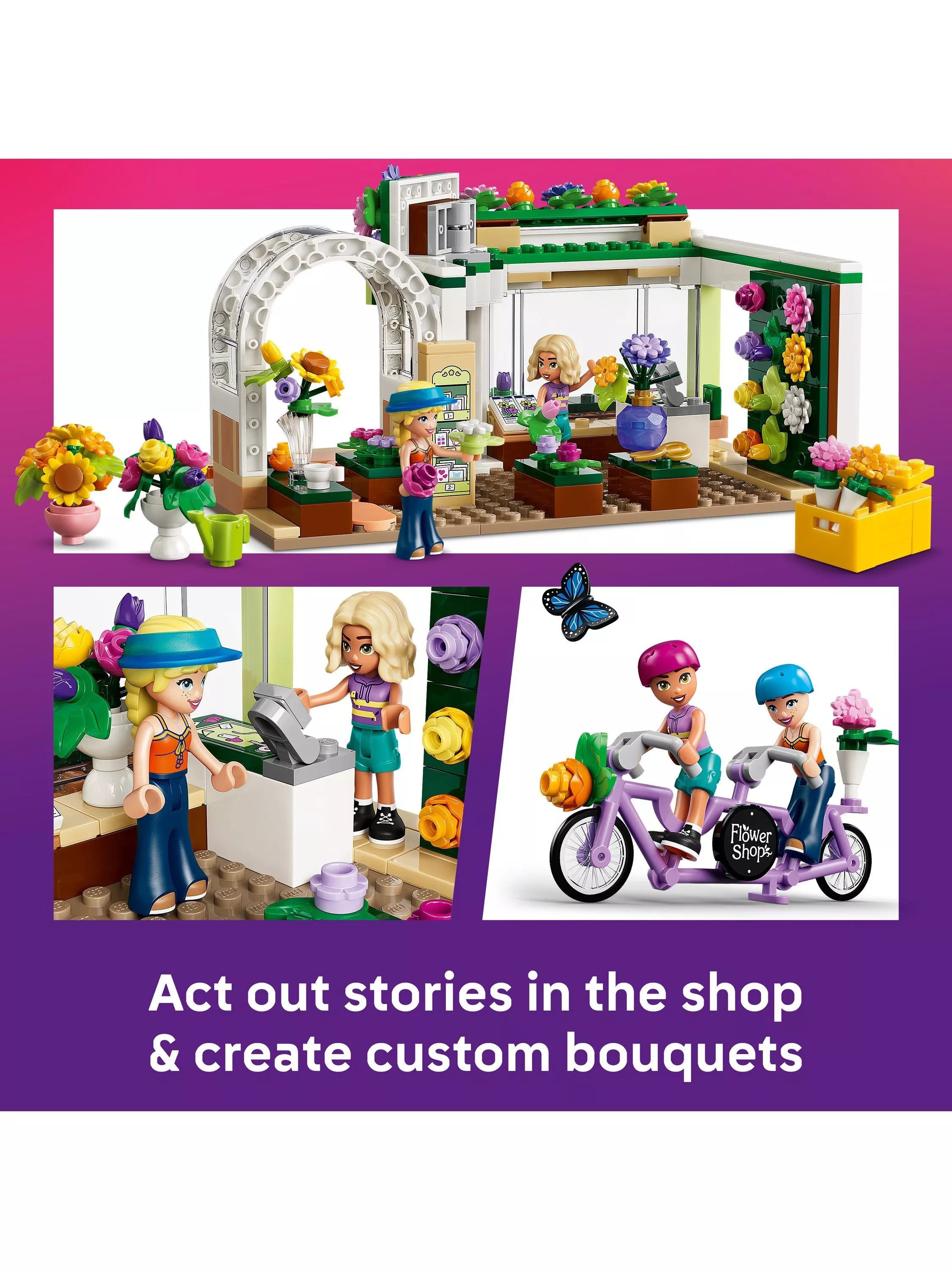 LEGO Friends Creative Flower Shop building toy 377 pieces, UK version