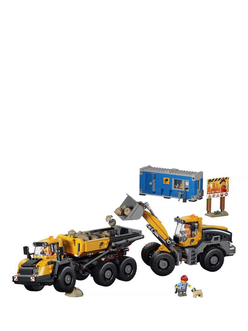 LEGO City dump truck and front loader building set 1132 pieces - British product