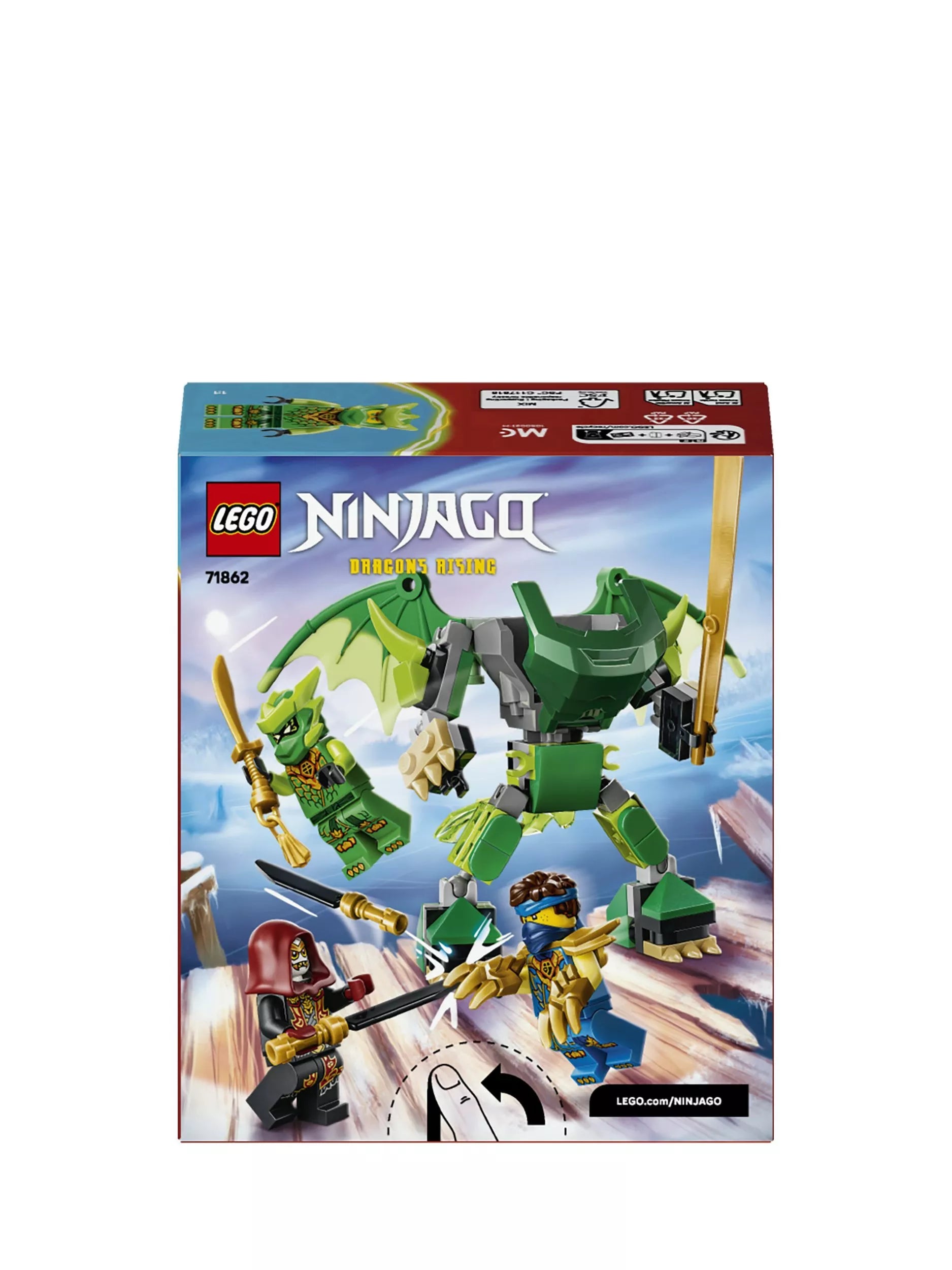 LEGO building toy Lloyd's Dragon Mech Battle Pack 81 pieces, imported from the UK
