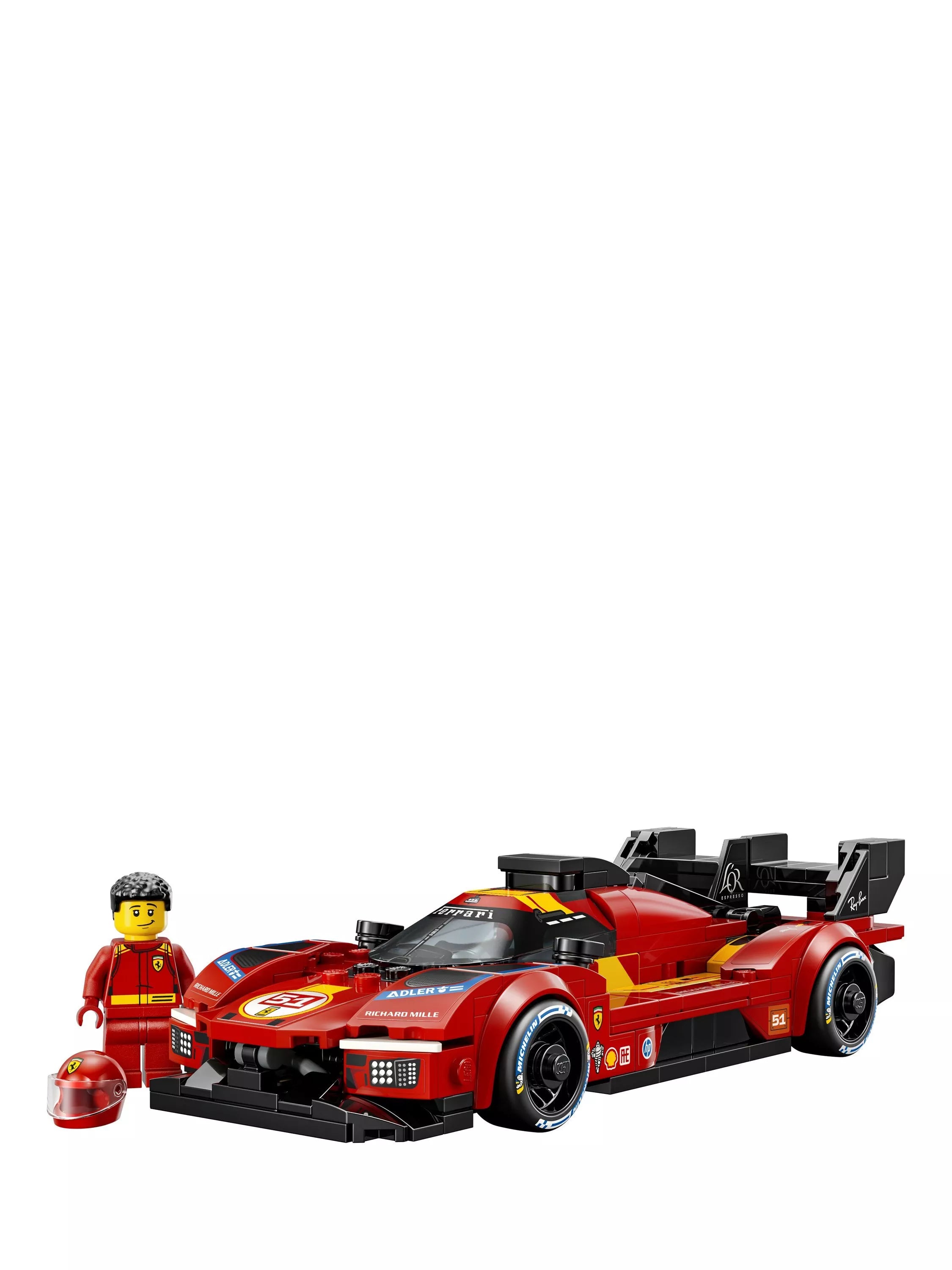 LEGO Speed Champions Ferrari 499P model, UK version