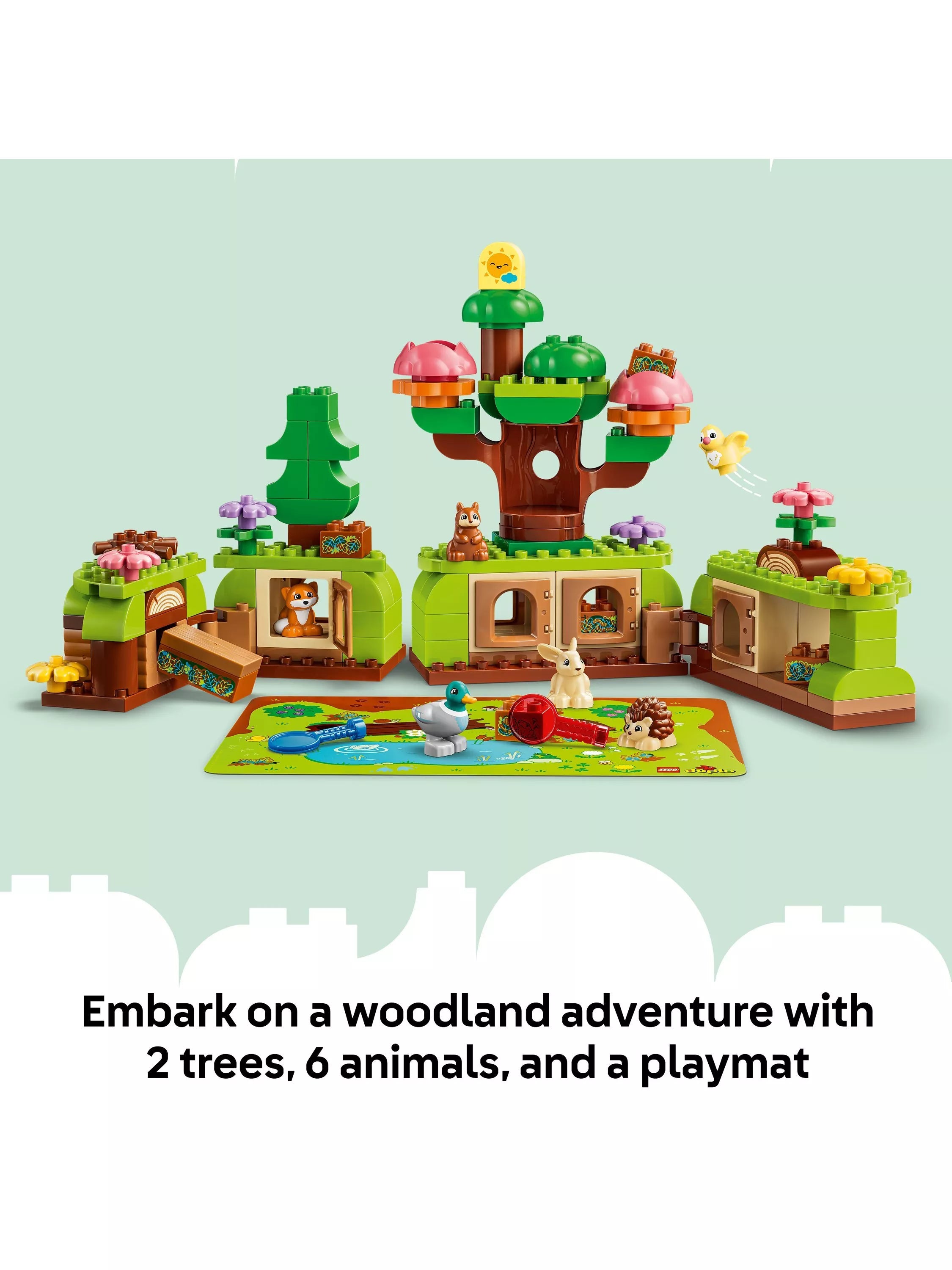 LEGO DUPLO Discovery Forest building set with wild animals (British brand)
