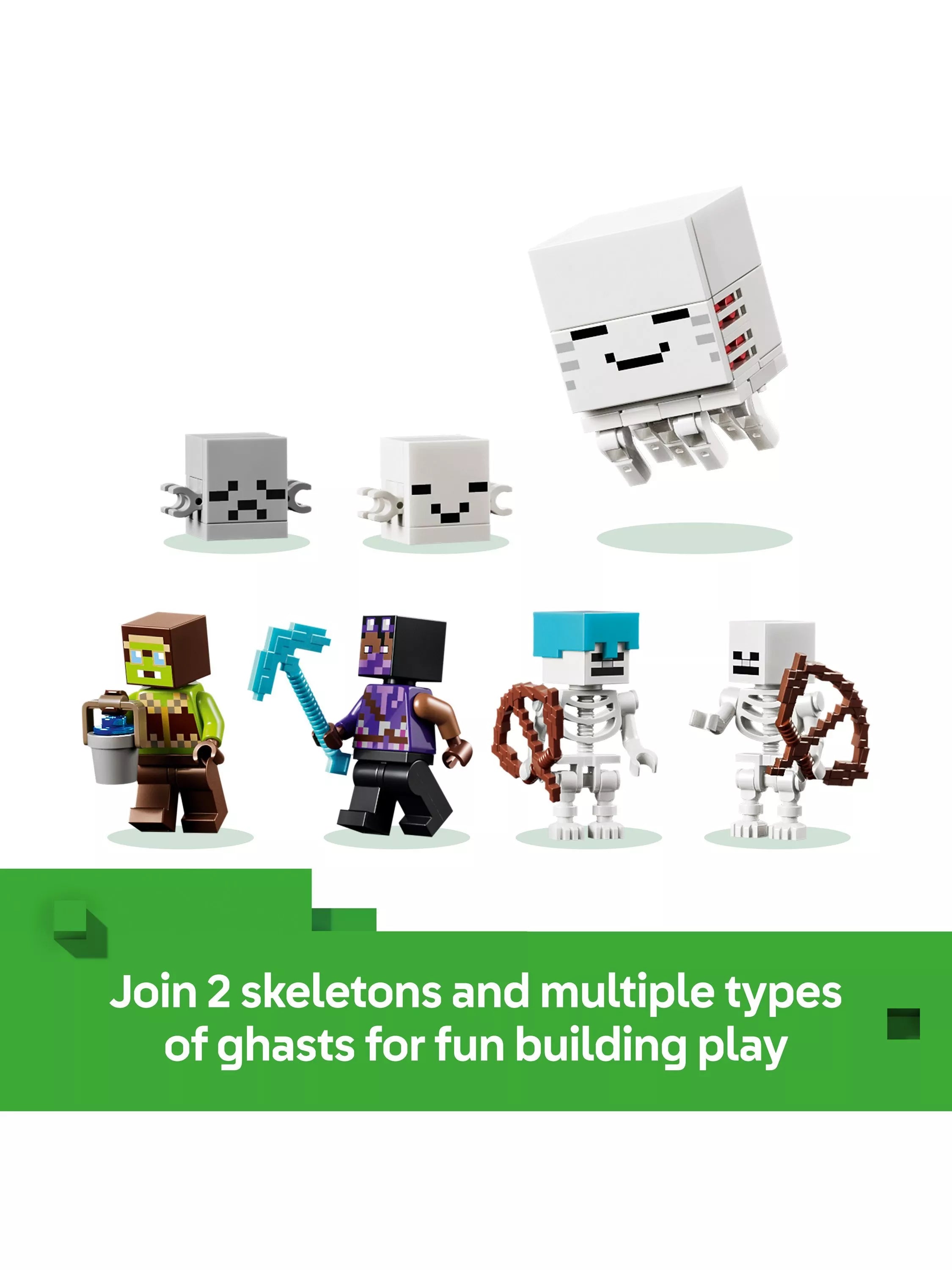 LEGO Minecraft Ghast Station building set, imported from the UK