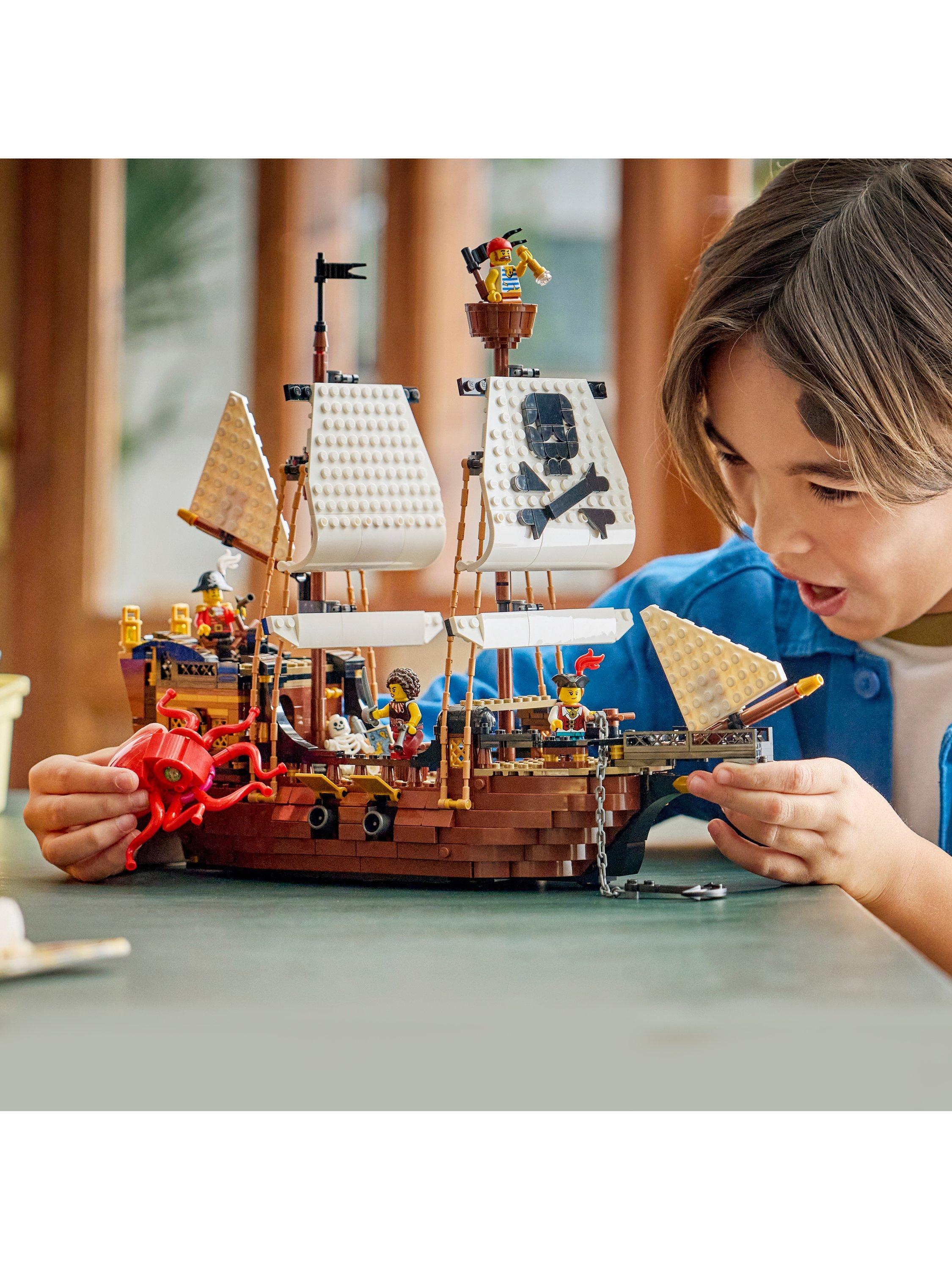 LEGO Creator 3-in-1 Pirate Ship building toy, imported from the UK