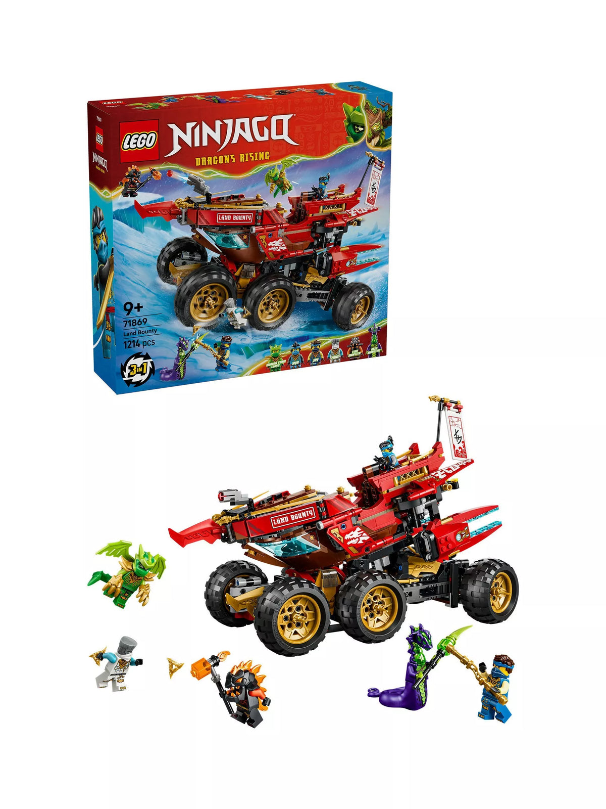 LEGO Ninjago Land Bounty building toy 1214 pieces - British product