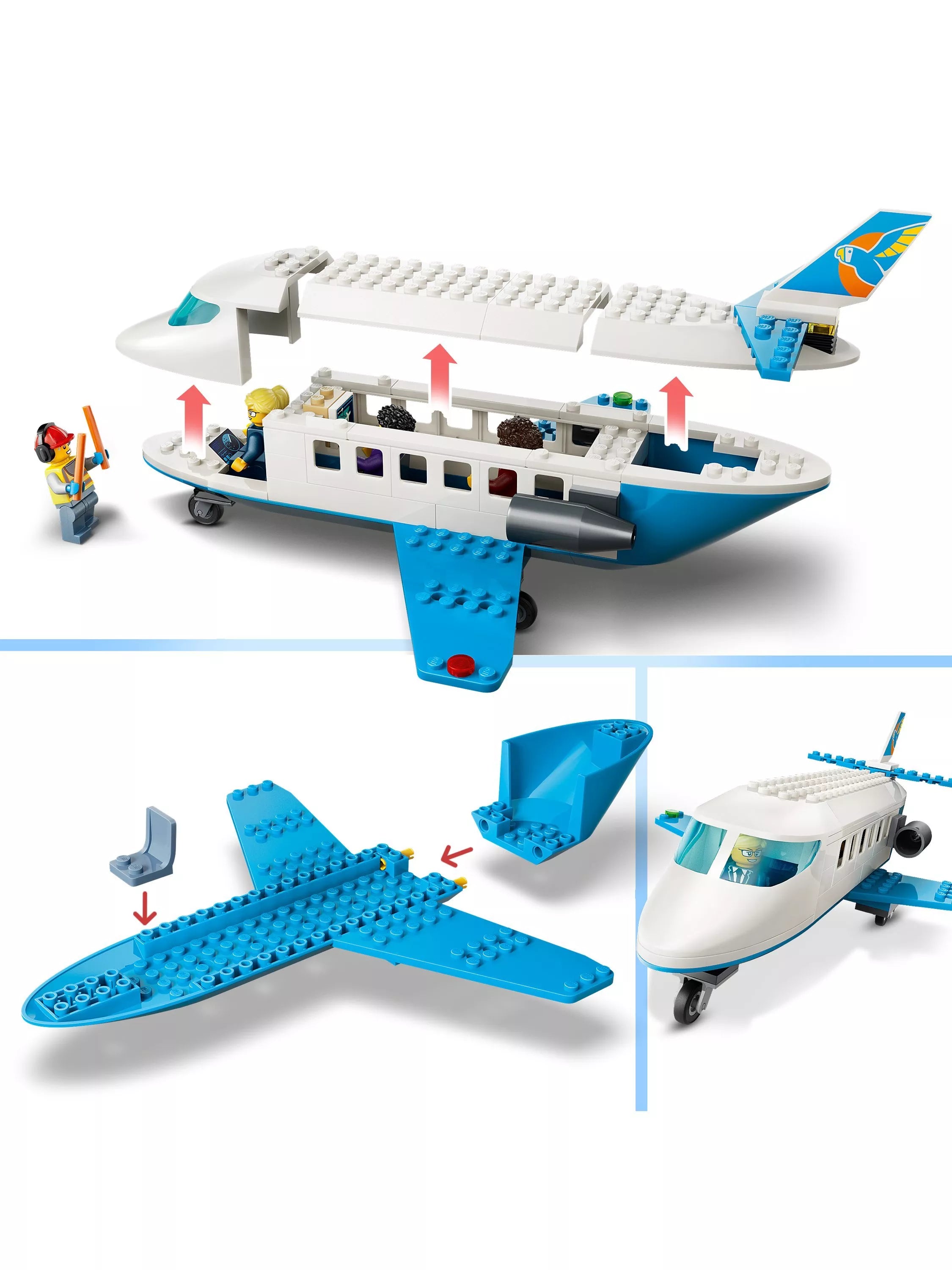 LEGO City Passenger Jet building set 118 pieces (British brand)