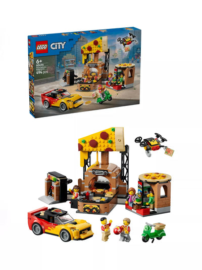 John Lewis LEGO City Pizza Delivery Experience with Vehicles Building Toy Set (494 Pieces)- Buy online at McGrocer