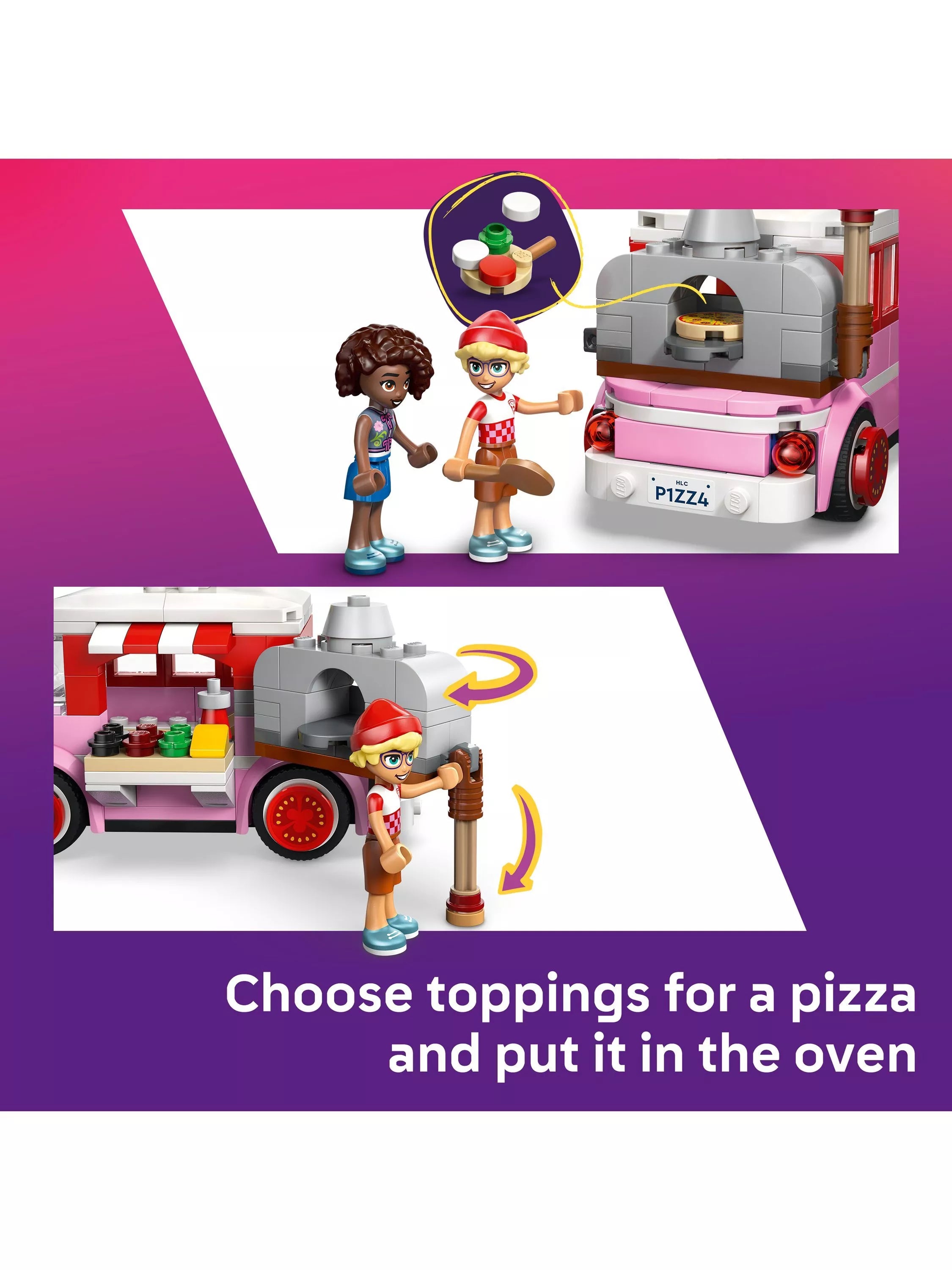 LEGO Friends Pizza Truck building set 190 pieces - British product