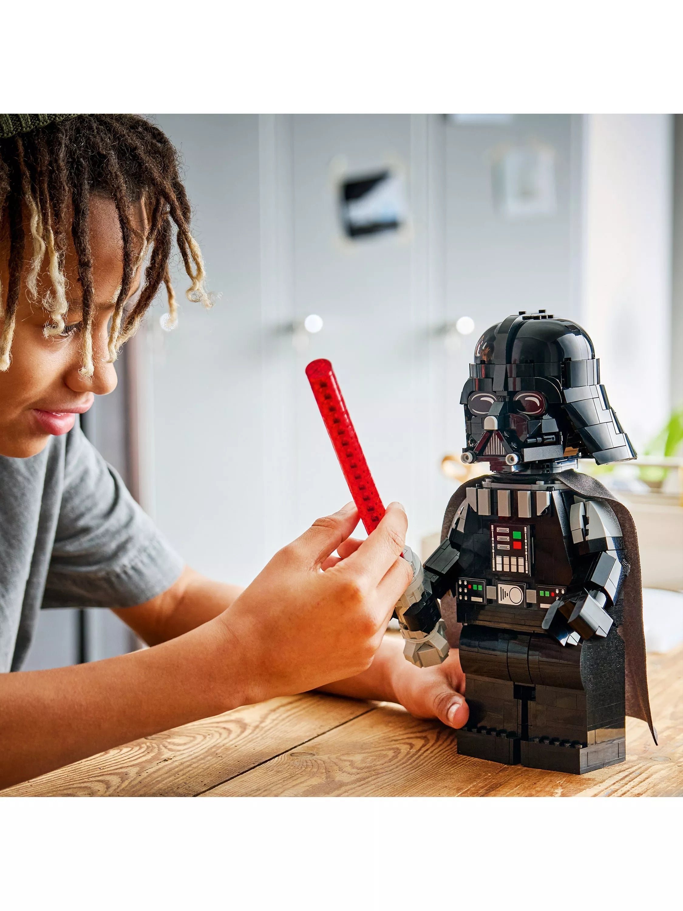 LEGO building toy Up-Scaled Darth Vader Minifigure 28cm (British brand)
