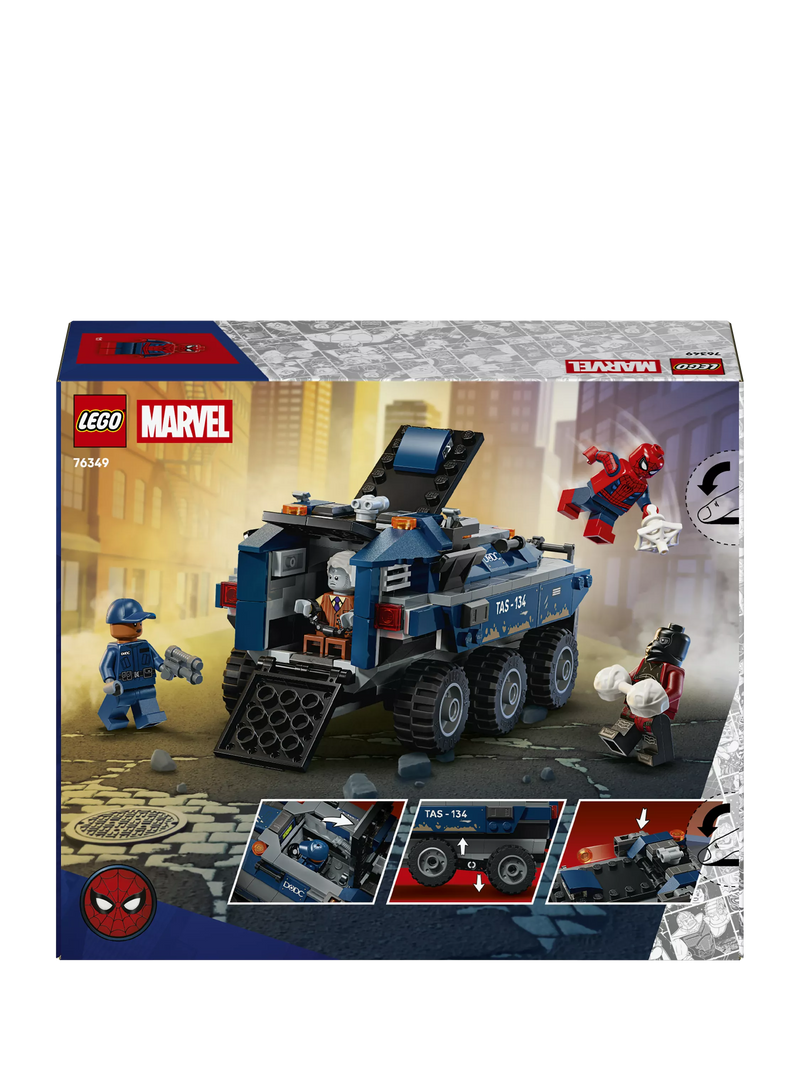 LEGO Spider-Man Prison Transport Chase construction set 367 pieces (British brand)