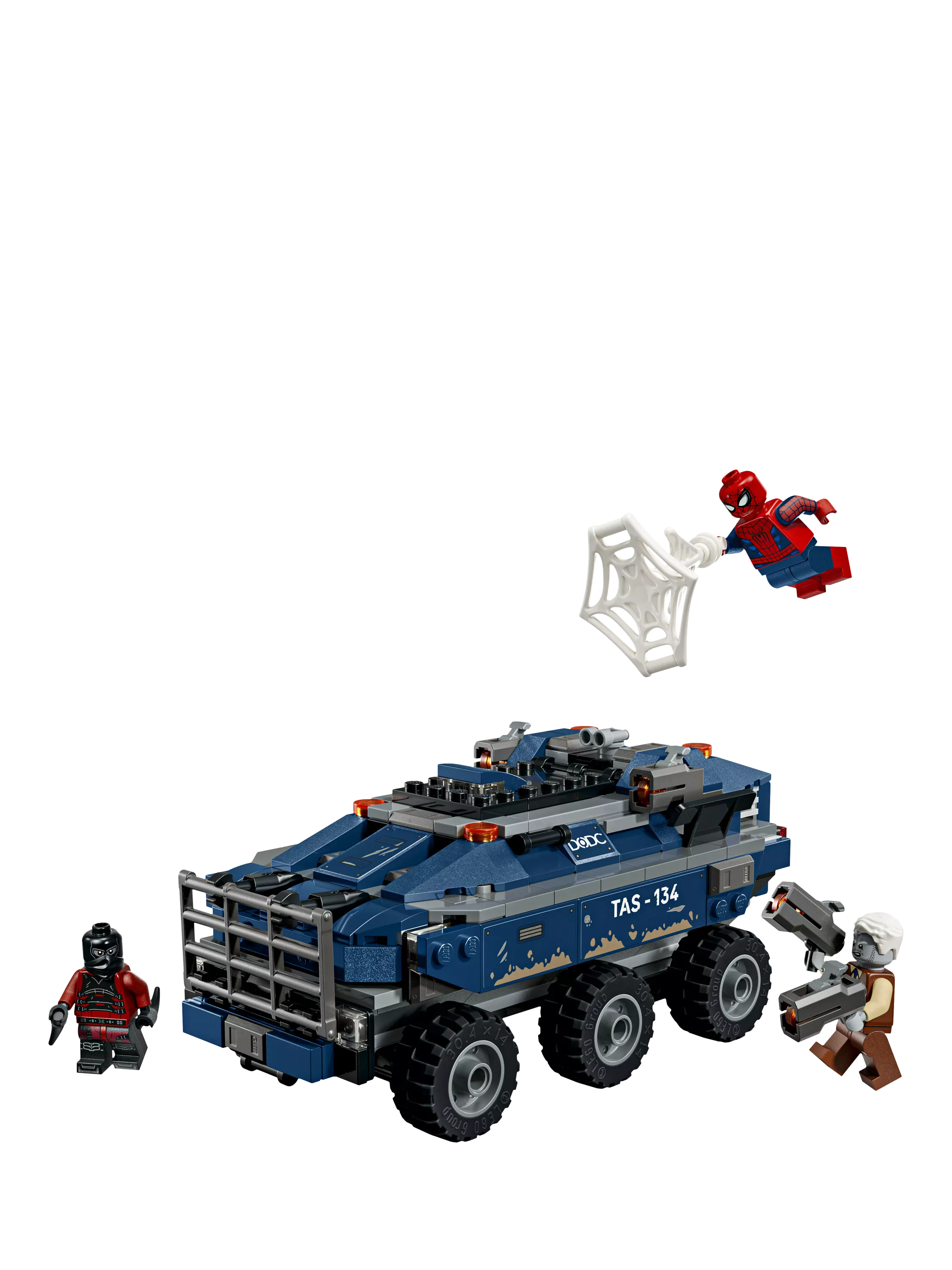 LEGO Spider-Man Prison Transport Chase construction set 367 pieces (British brand)