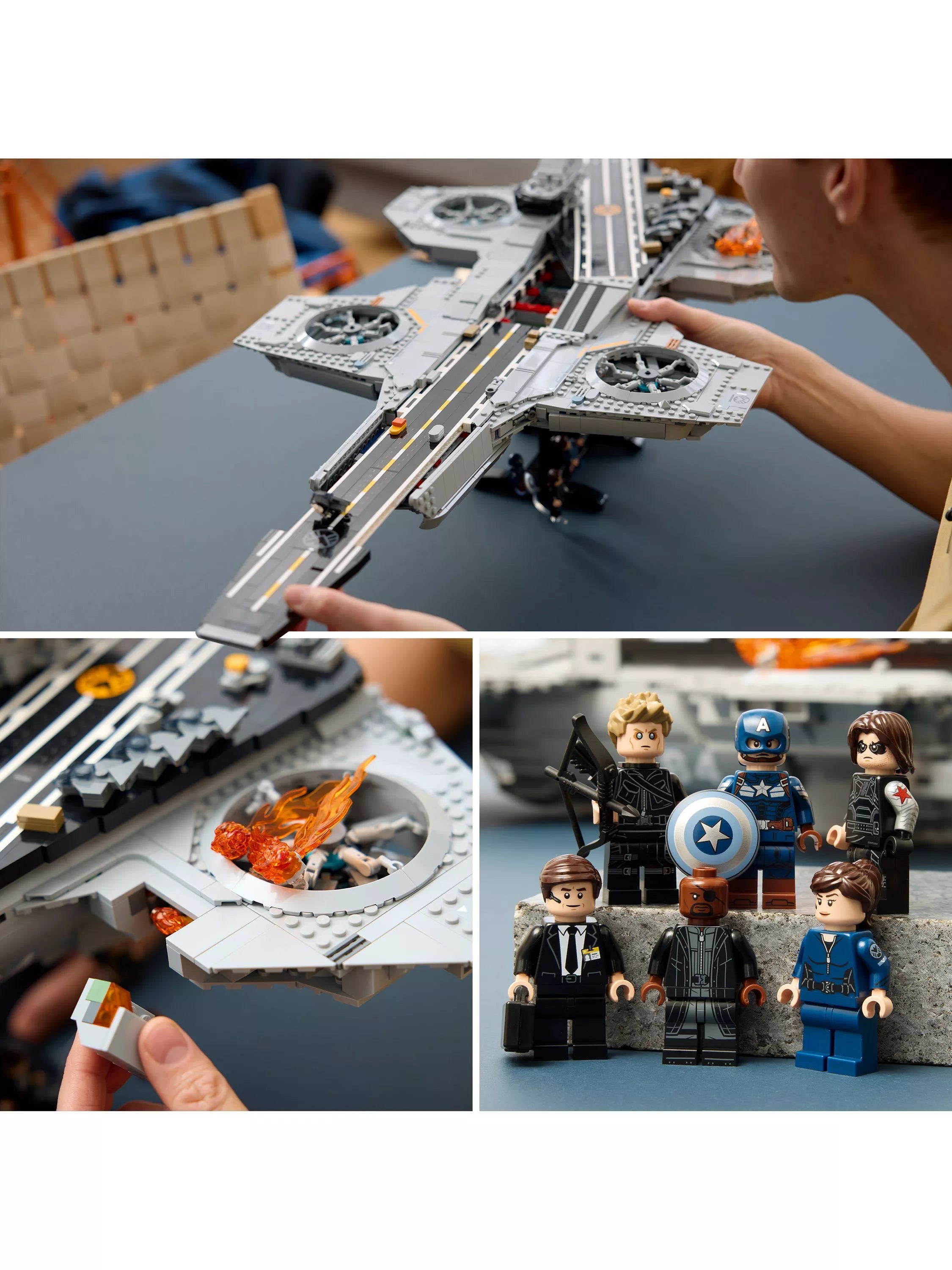 LEGO Marvel Helicarrier 3057 piece building toy set - British product