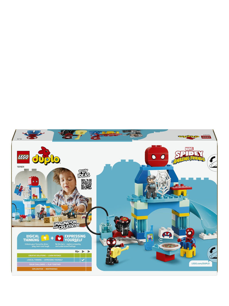 LEGO DUPLO Marvel Spidey Webquarters building toy 65 pieces, imported from the UK