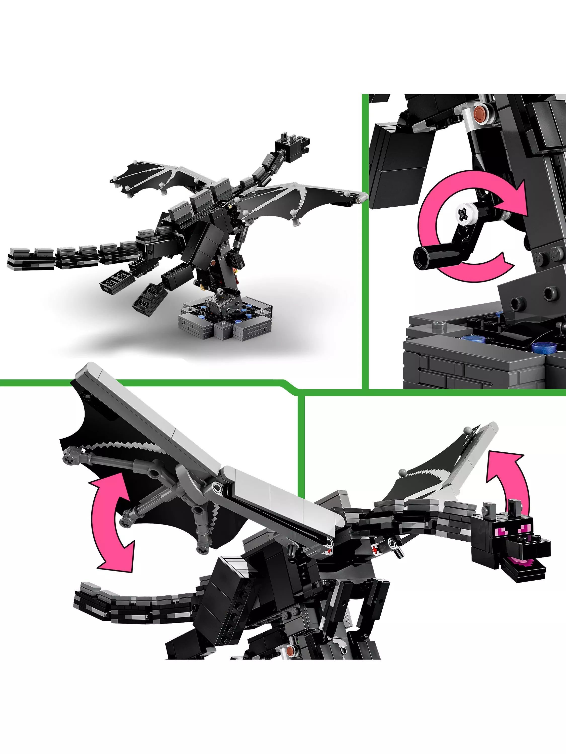 LEGO Minecraft Ender Dragon building toy set 21595, imported from the UK