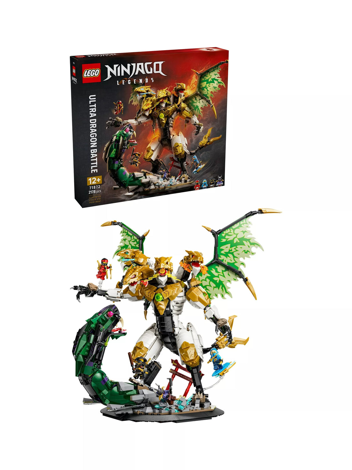 LEGO Ninjago Ultra Dragon Battle building set 2178 pieces, UK version
