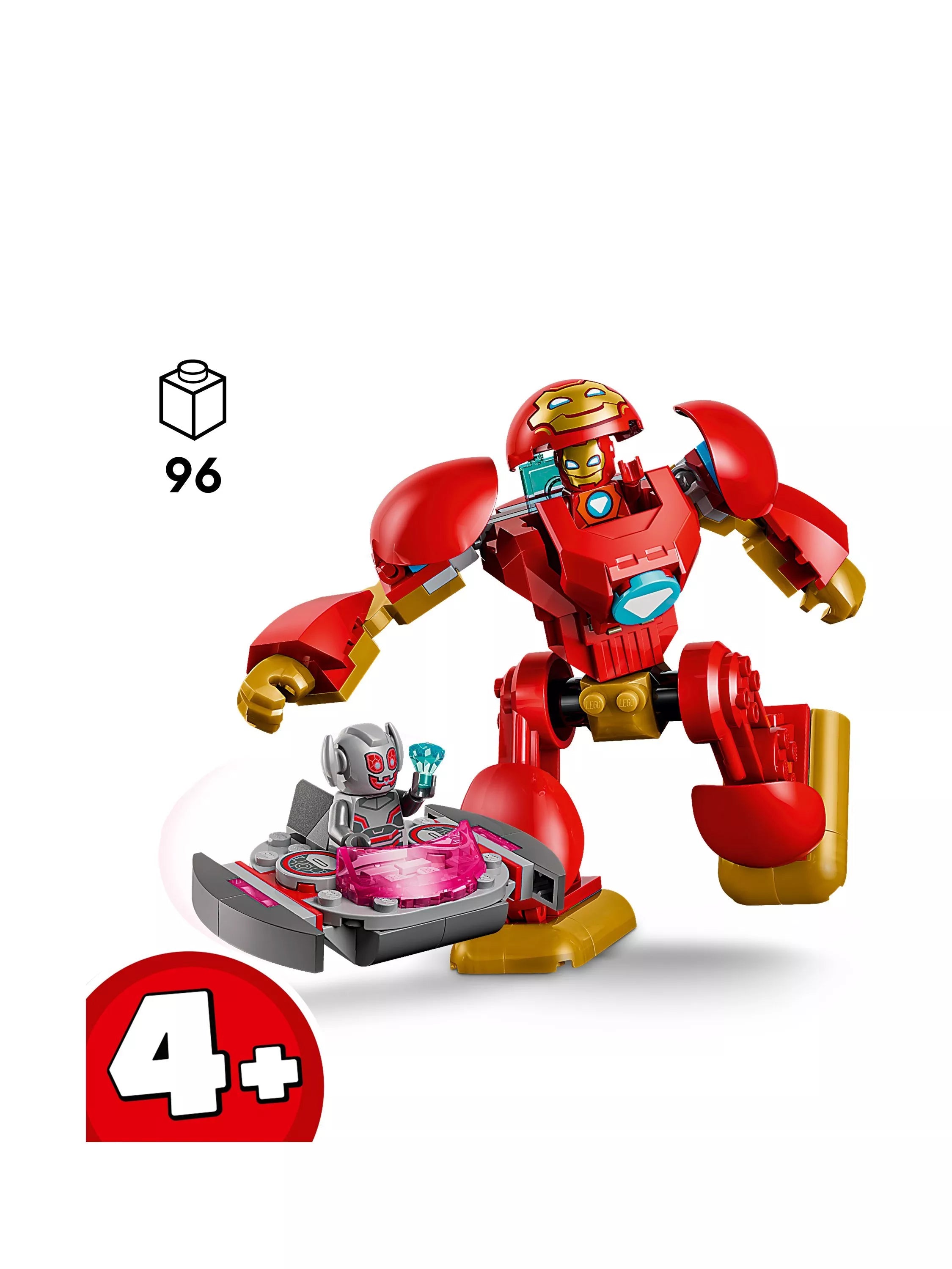 LEGO Marvel Ultron vs Iron Man building toy, imported from the UK