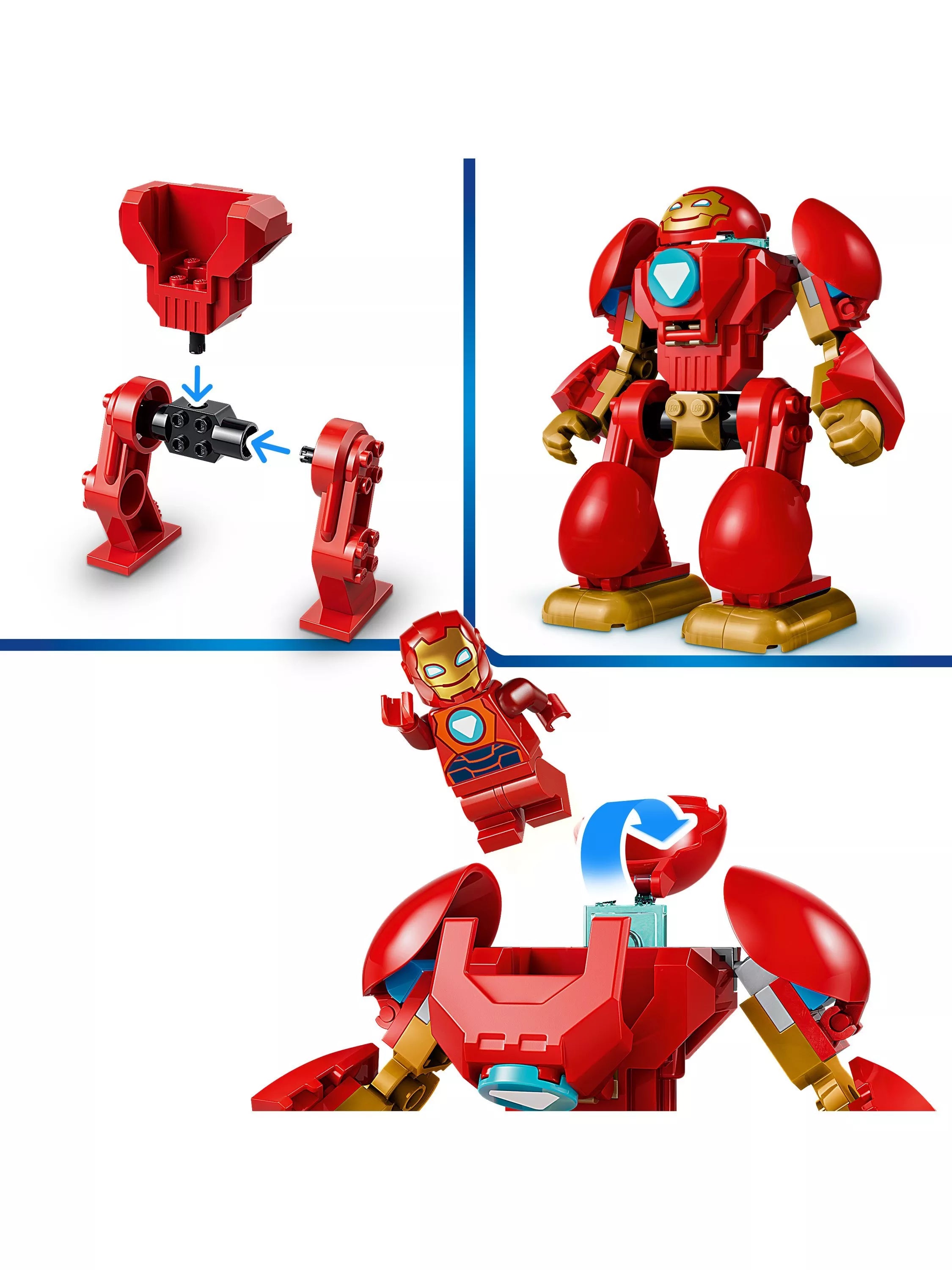 LEGO Marvel Ultron vs Iron Man building toy, imported from the UK