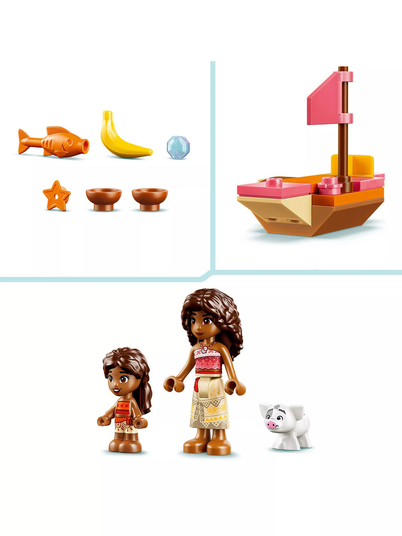 LEGO Moana Village House and Boat set, imported from the UK