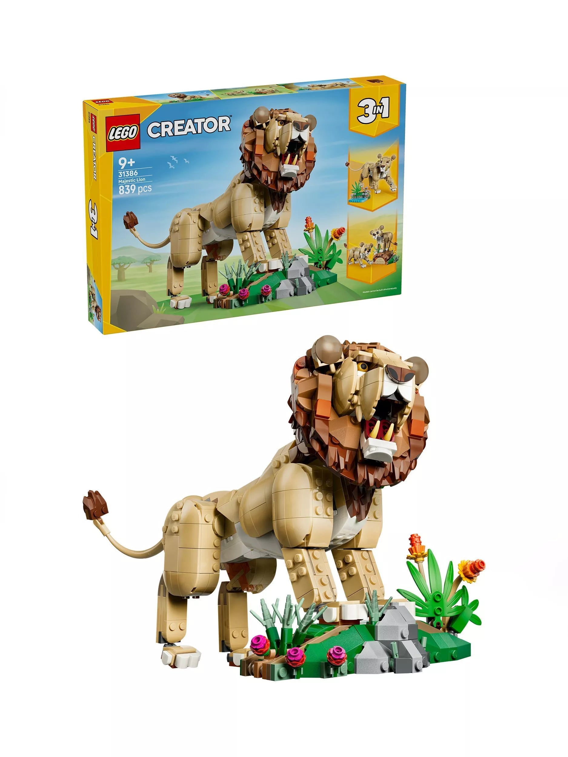 LEGO construction set Wild Animals Majestic Lion - British product