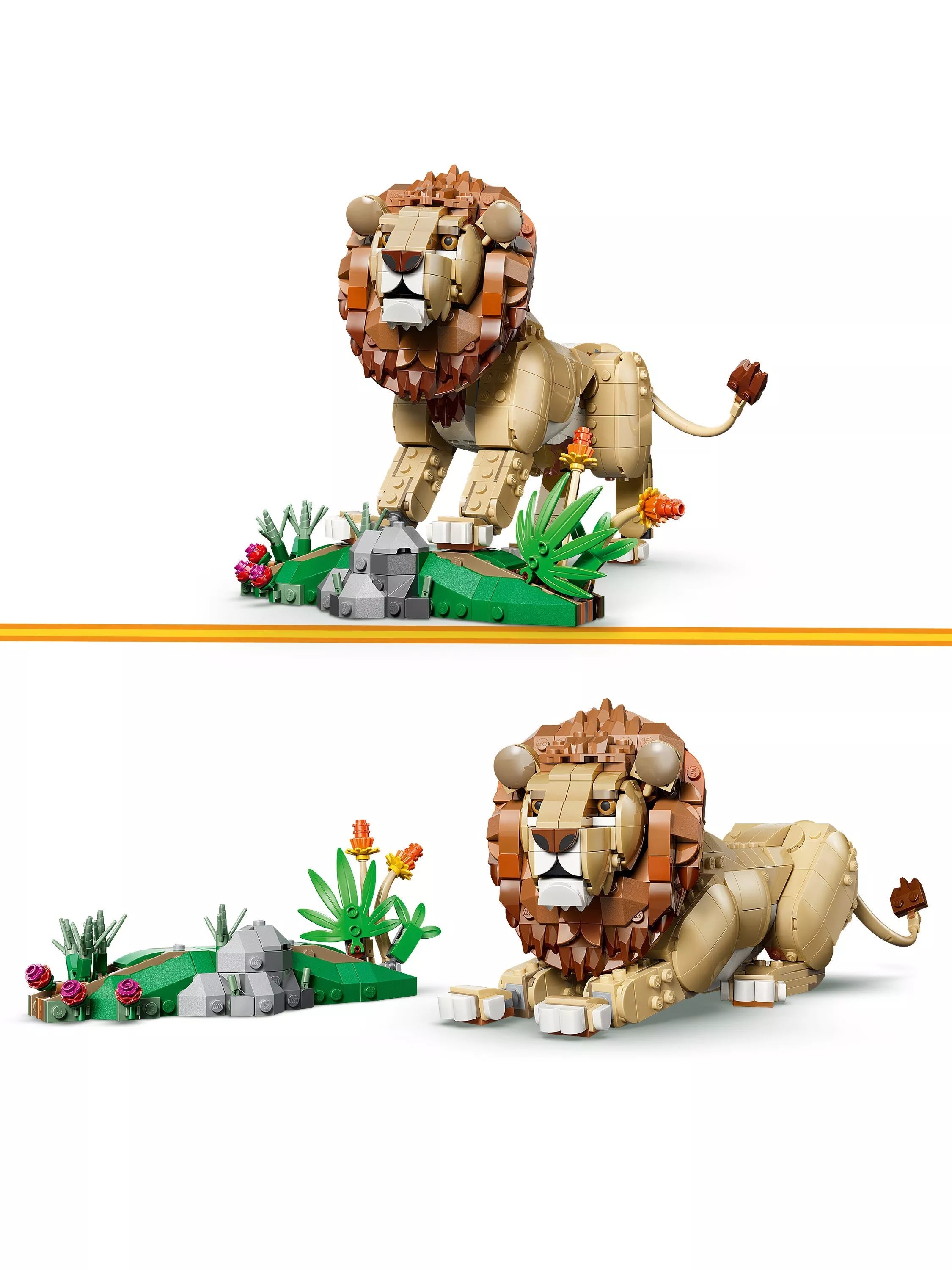 LEGO construction set Wild Animals Majestic Lion - British product