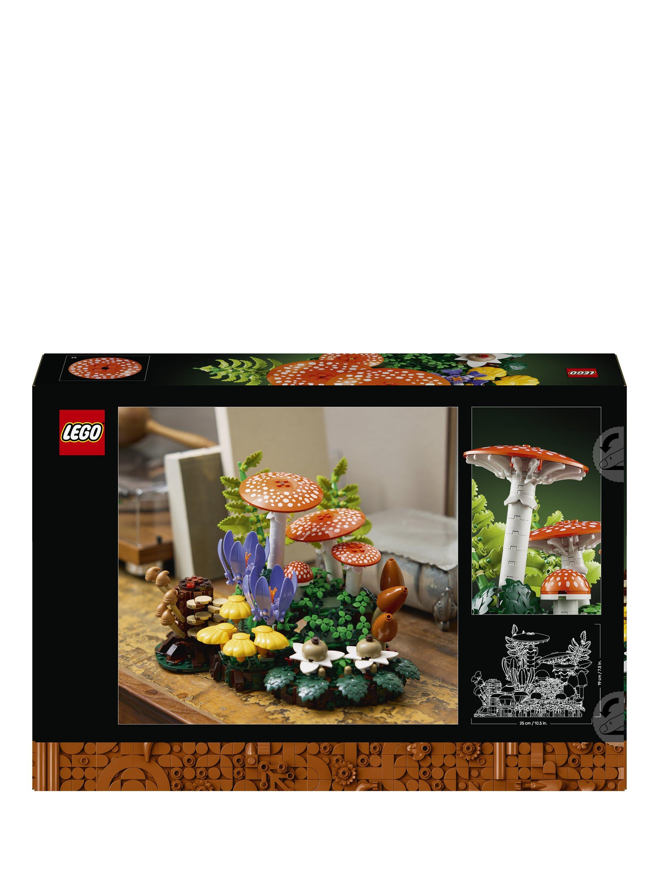 LEGO Botanicals Woodland Mushrooms building toy, imported from the UK