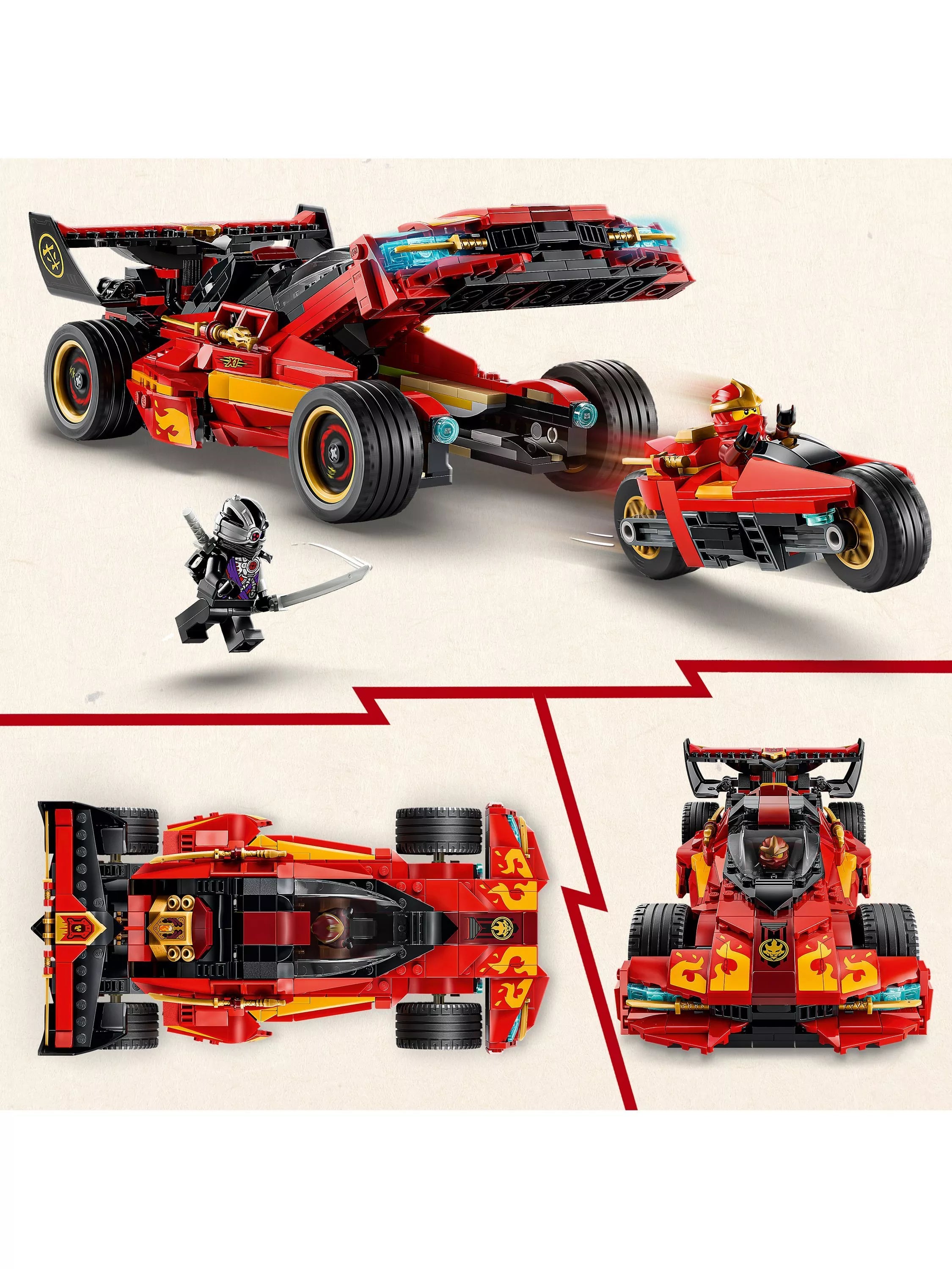 LEGO Ninjago X-1 Ninja Charger building toy 691 pieces, UK version