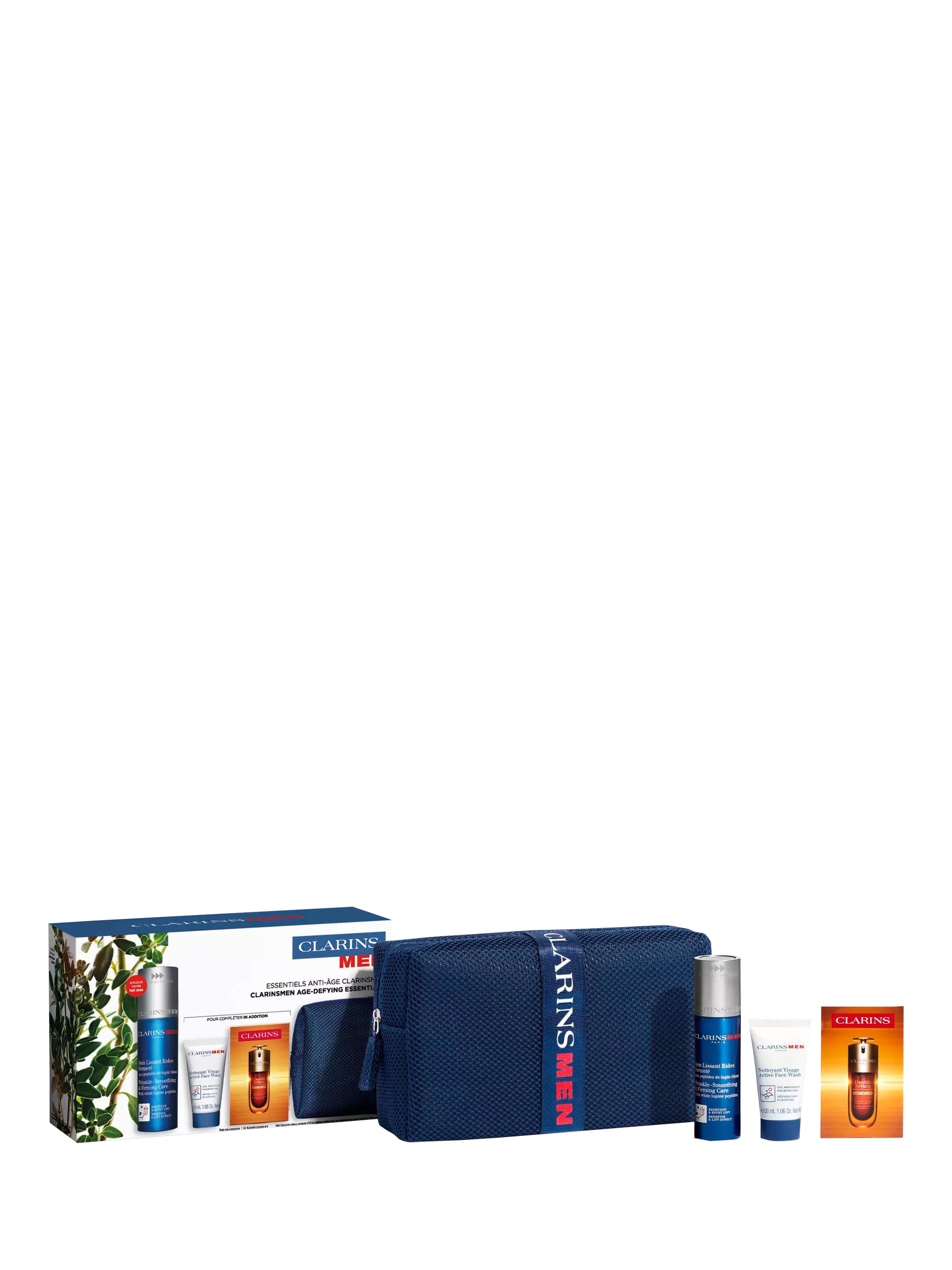 ClarinsMen age-defying essentials skincare gift set - British product