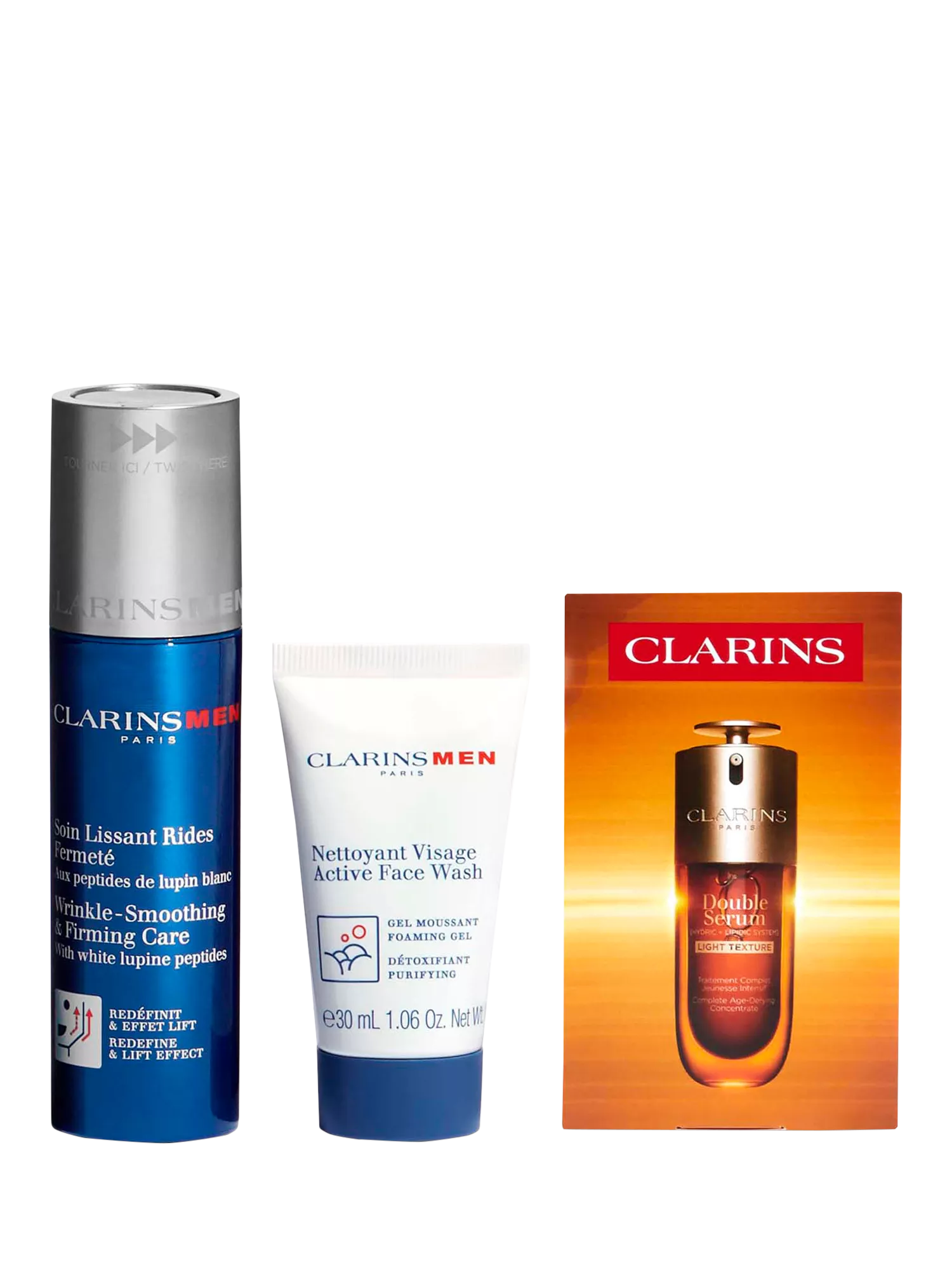 ClarinsMen age-defying essentials skincare gift set - British product