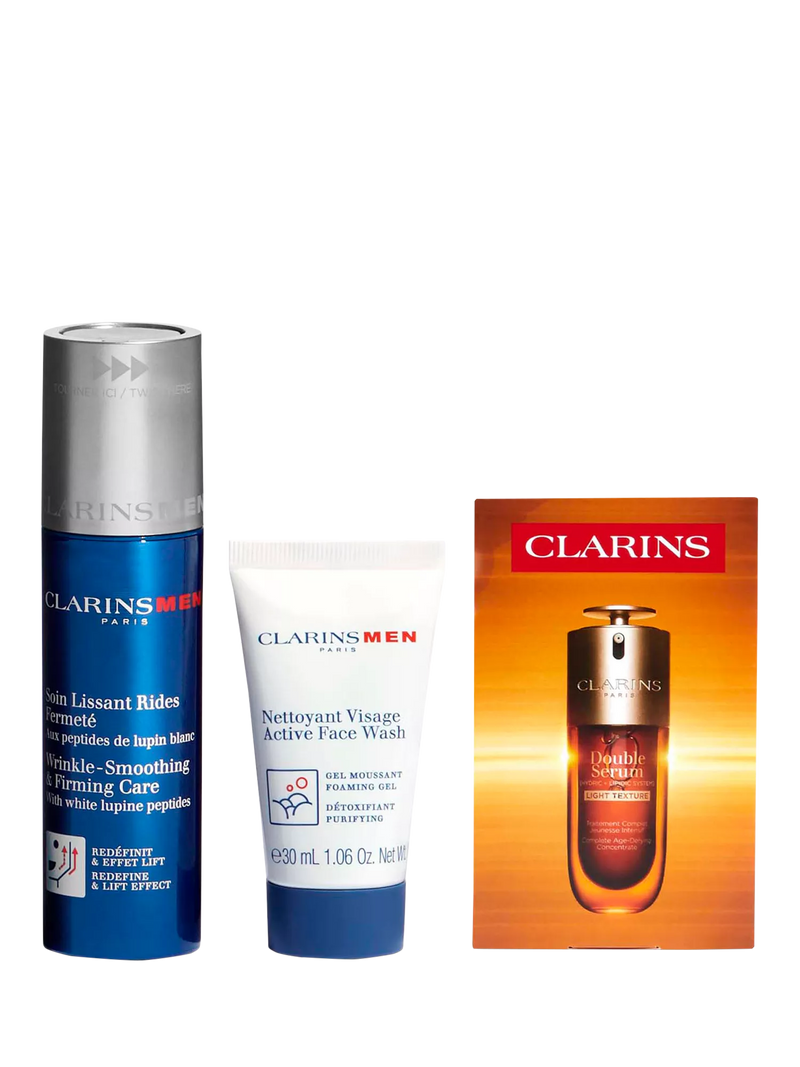 ClarinsMen age-defying essentials skincare gift set - British product