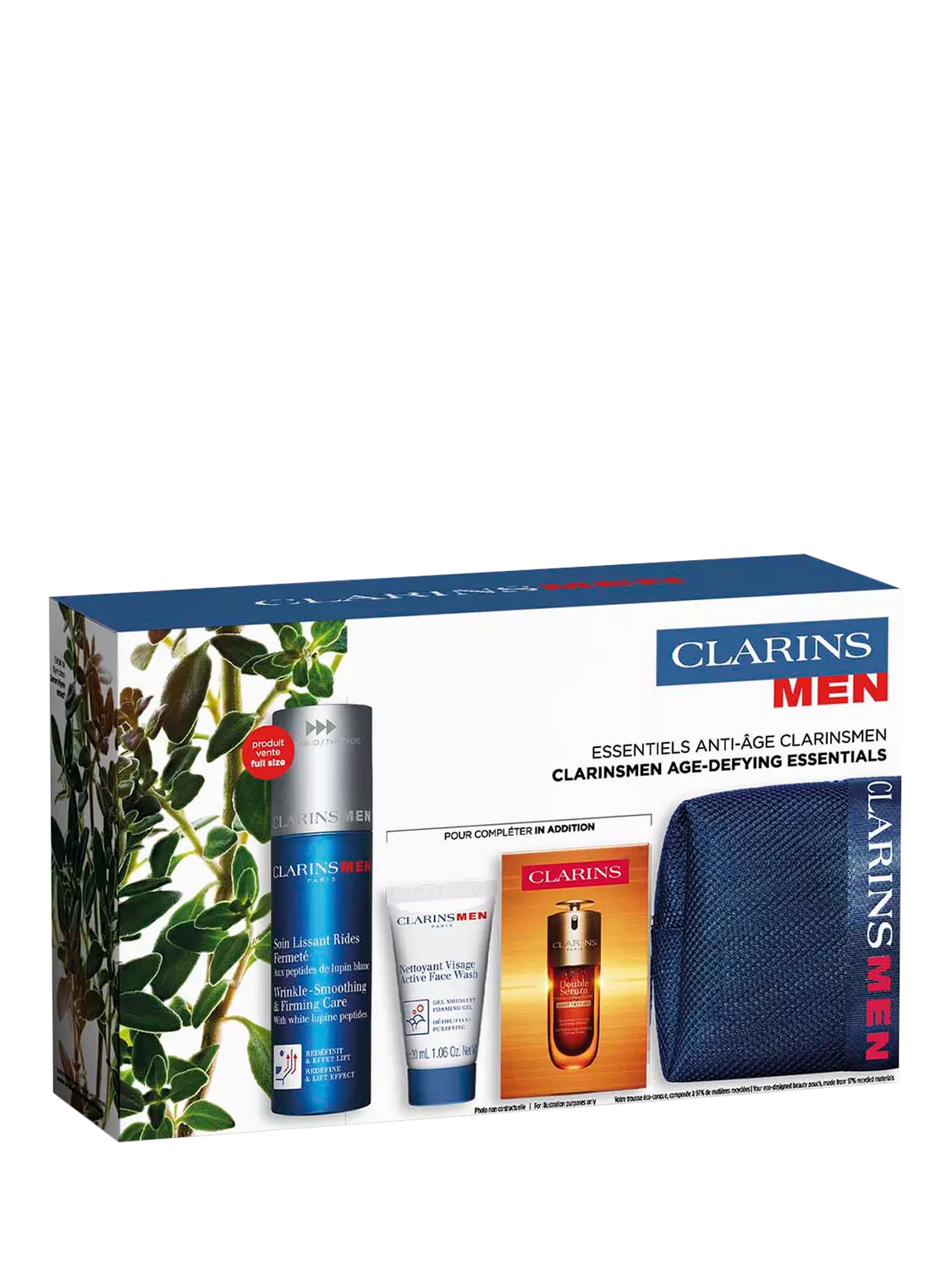 ClarinsMen age-defying essentials skincare gift set - British product