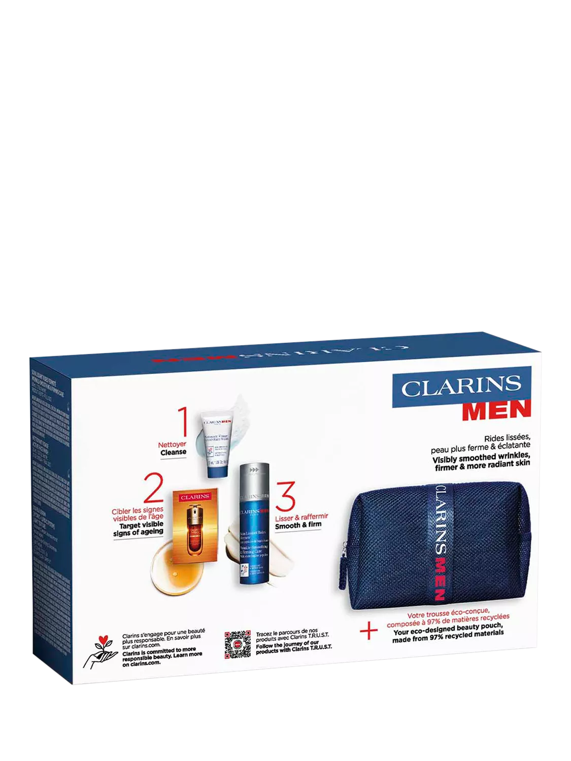 ClarinsMen age-defying essentials skincare gift set - British product