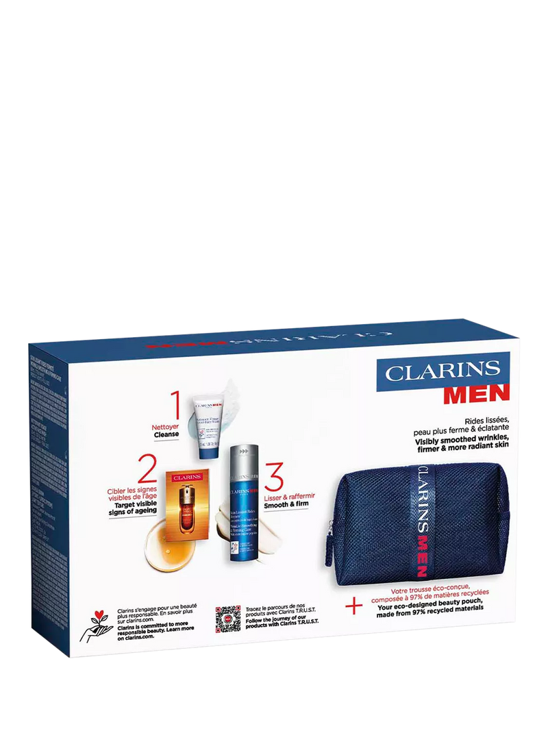 ClarinsMen age-defying essentials skincare gift set - British product