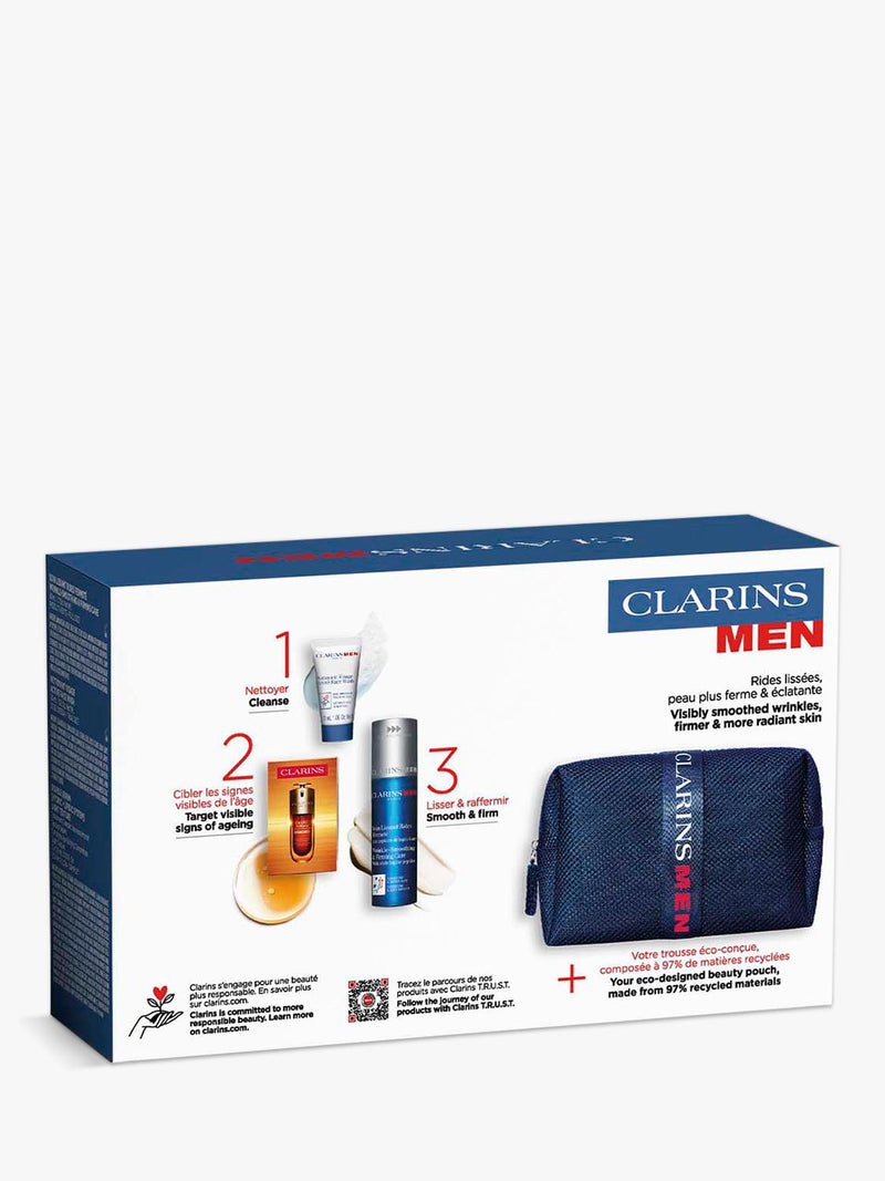ClarinsMen age-defying essentials skincare gift set - British product