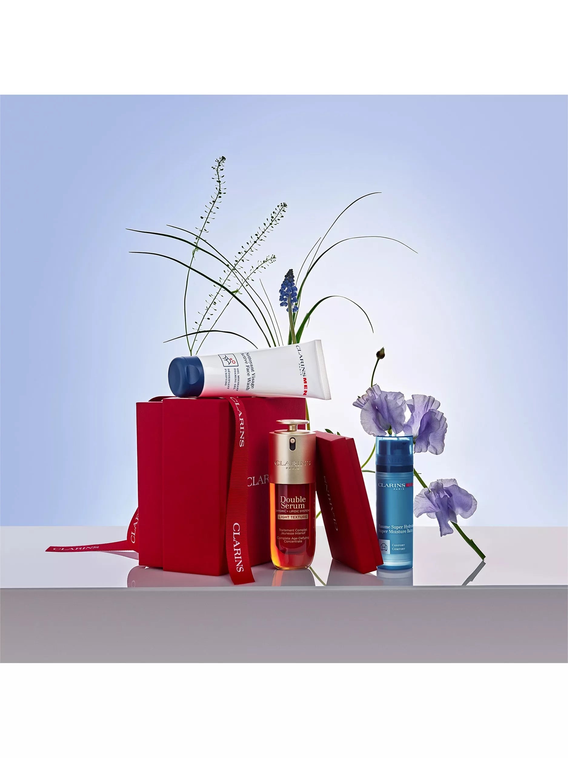 ClarinsMen age-defying essentials skincare gift set - British product