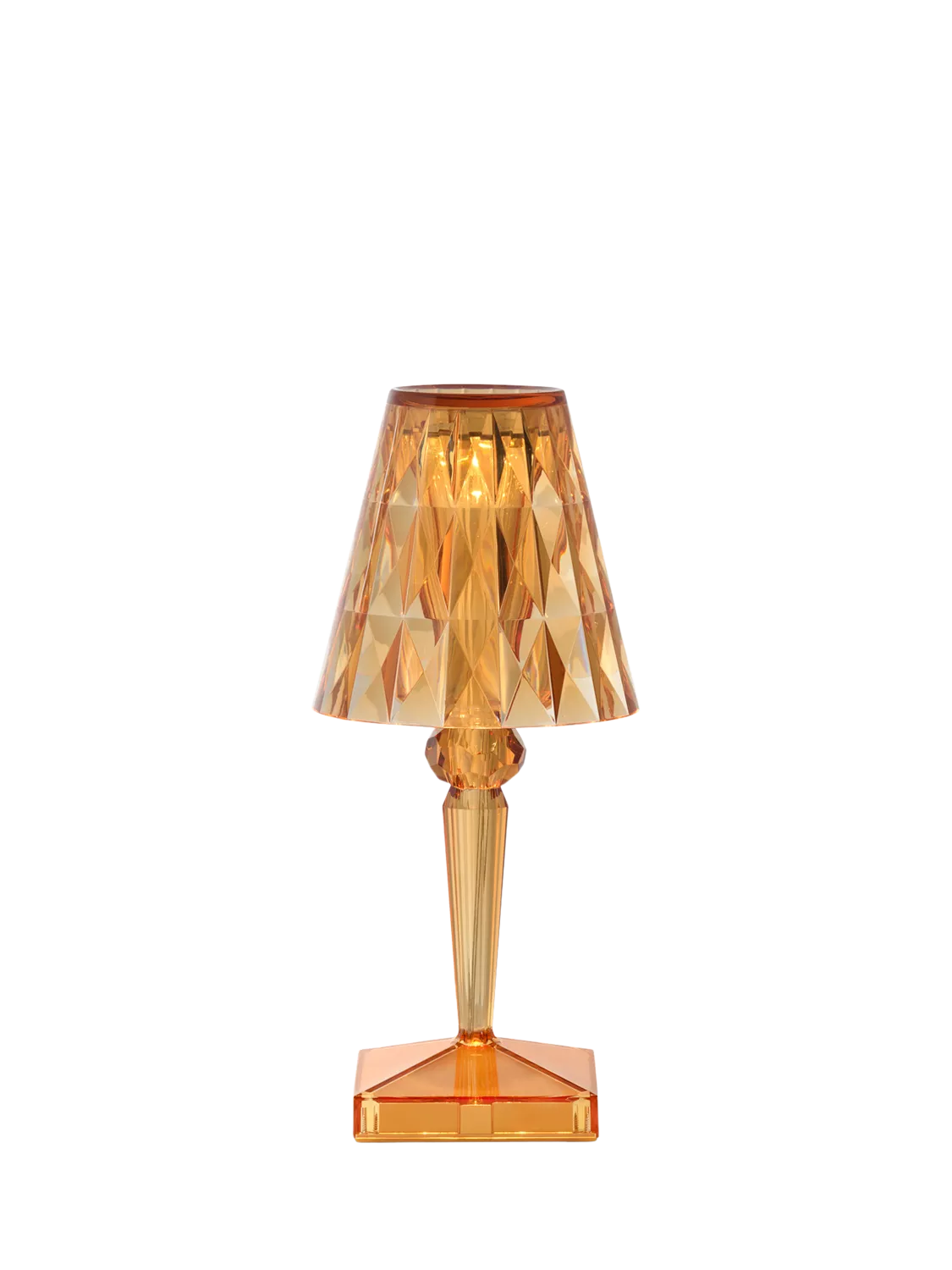 Kartell Battery table lamp pastel orange 26cm - British product
