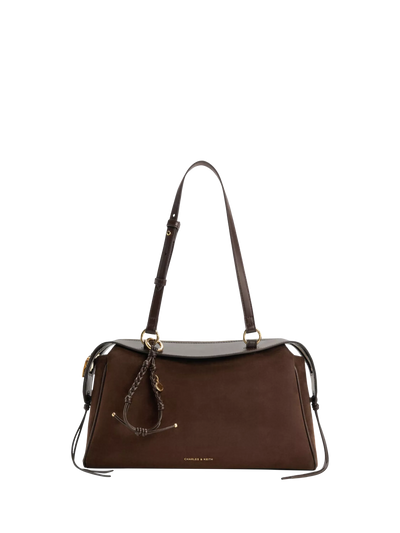 John Lewis CHARLES & KEITH Hayden Medium Tote Bag Espresso Brown- Buy online at McGrocer