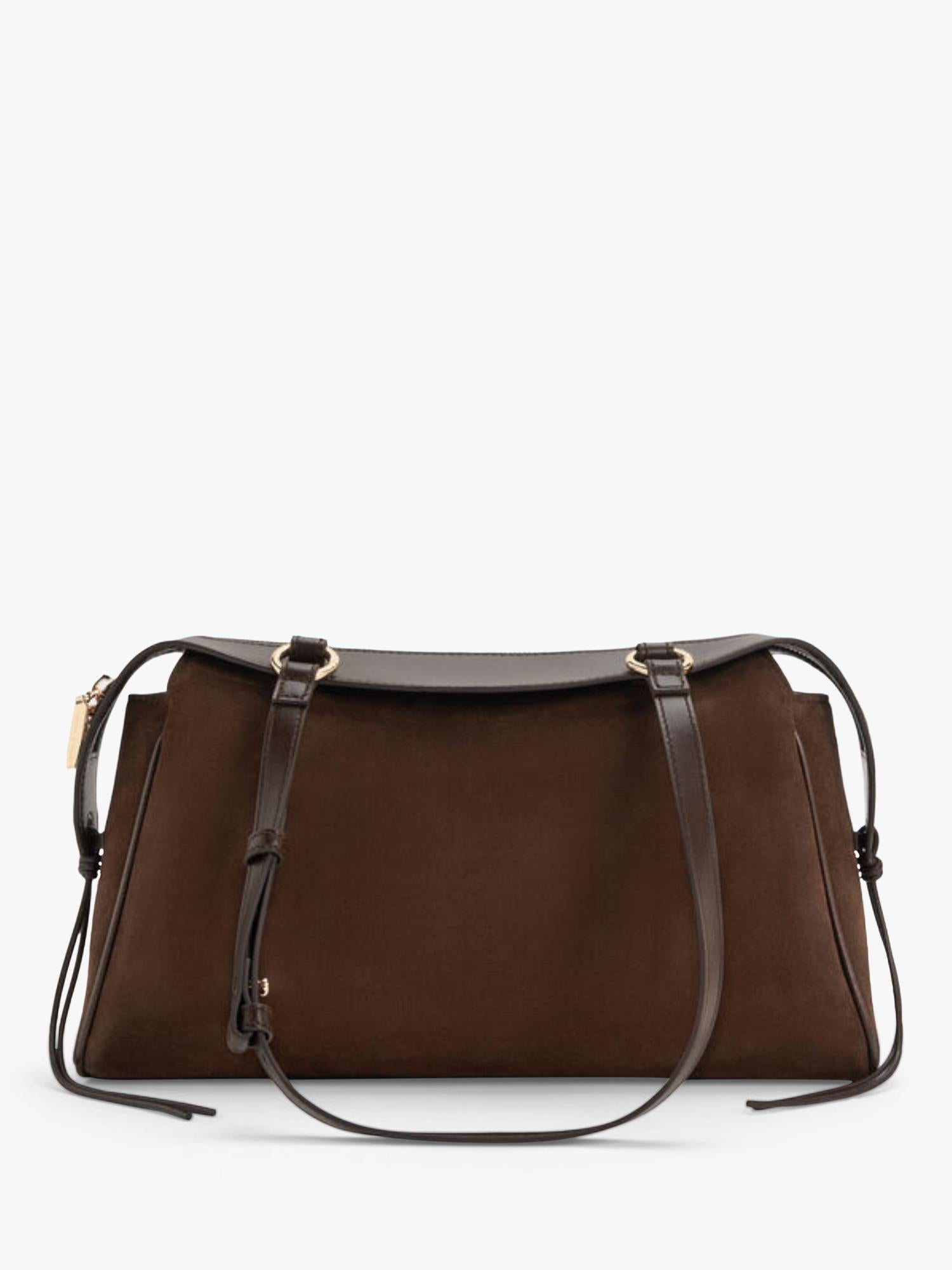 CHARLES & KEITH Hayden Medium tote bag espresso brown, UK version