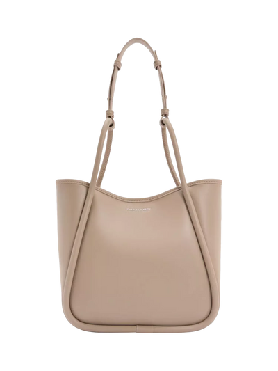 John Lewis CHARLES & KEITH Lyla Mini Tubular Slouchy Faux Leather Tote Bag- Buy online at McGrocer