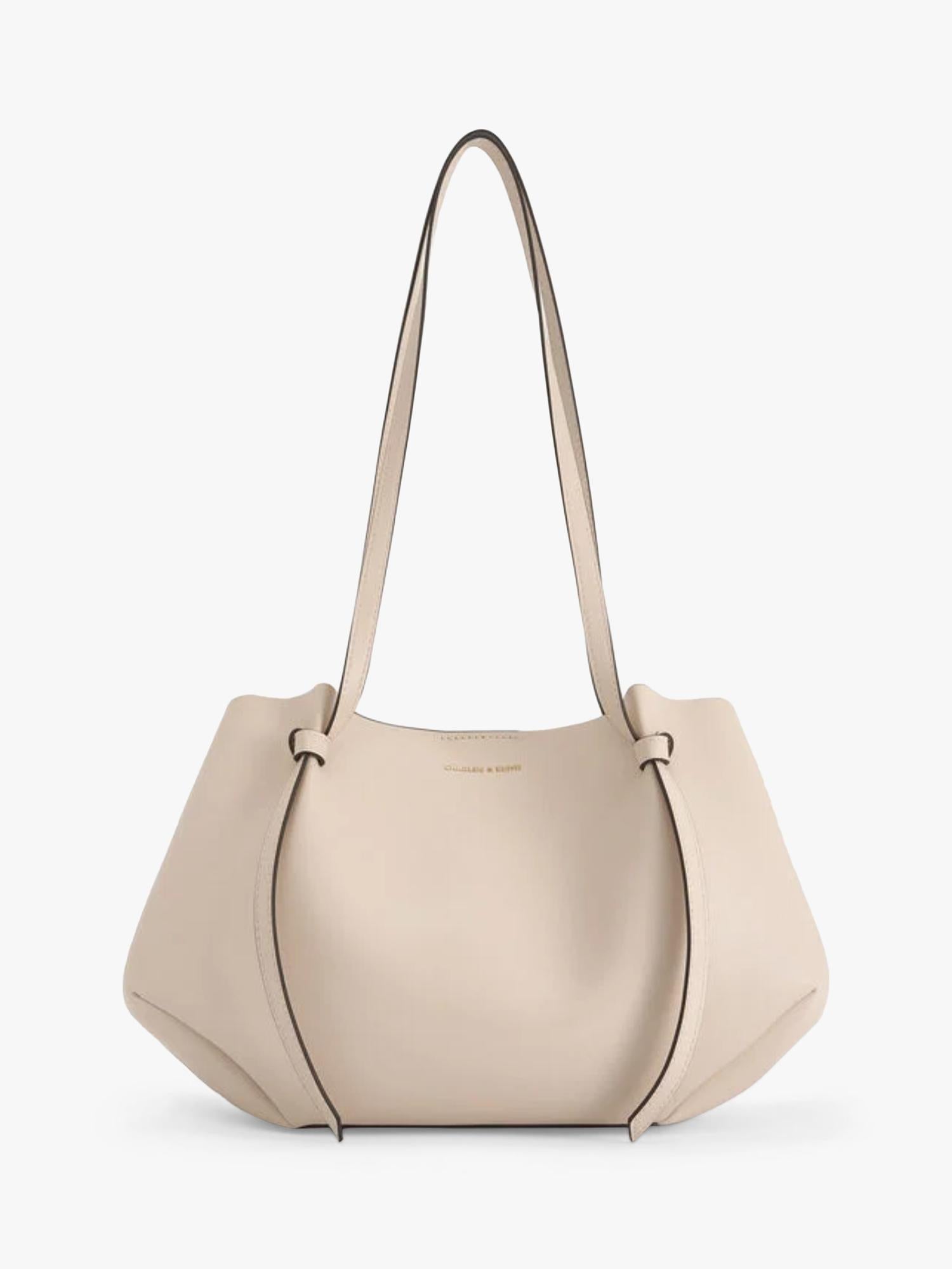 CHARLES & KEITH Calla faux leather tote bag, imported from the UK