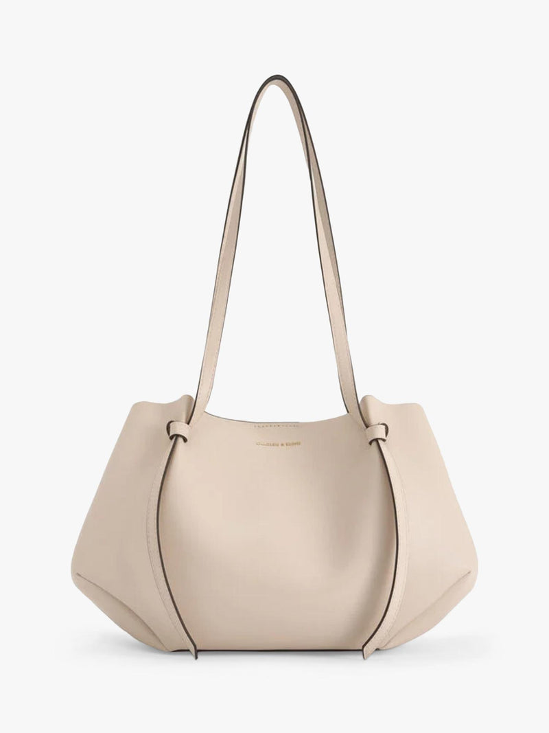CHARLES & KEITH Calla faux leather tote bag, imported from the UK