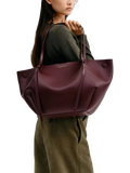CHARLES & KEITH XL Calla tote bag in Winterberry Red - British product
